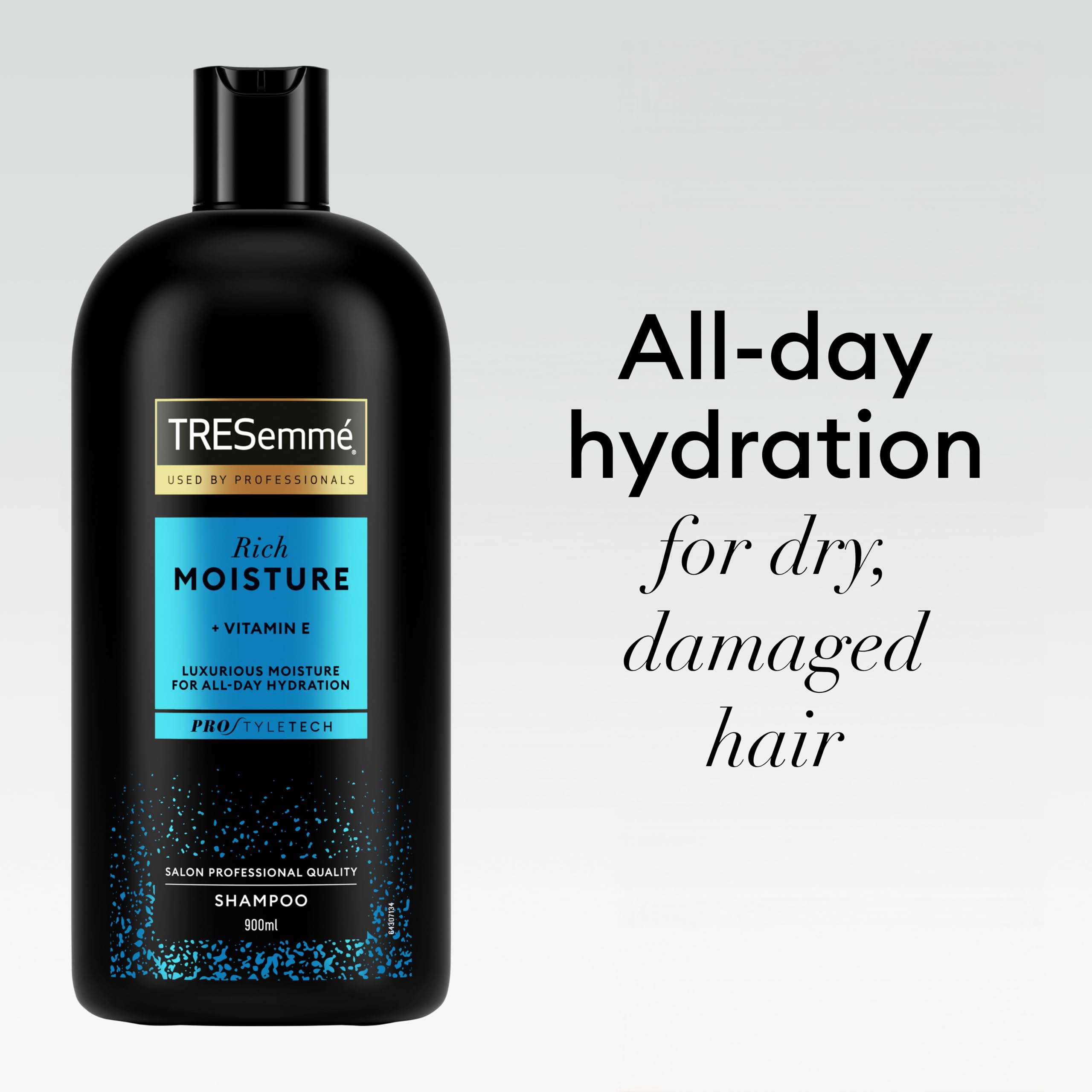 TRESemmé Rich Moisture Shampoo (900ml) - With Vitamin E, Amino Acids & Ceramide
