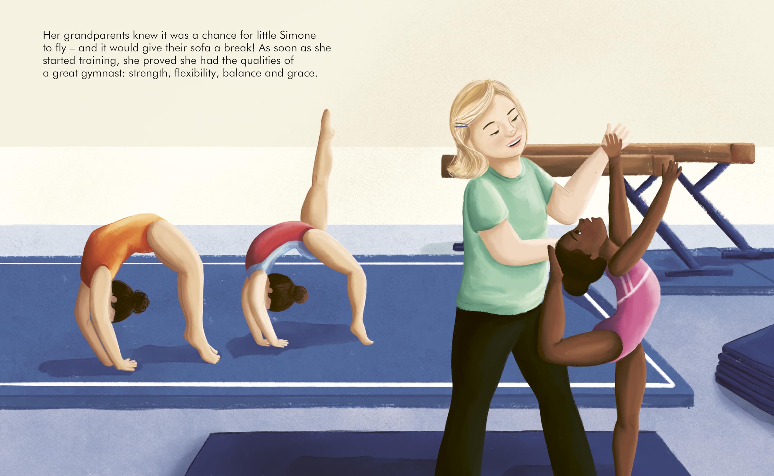 Frances Lincoln Simone Biles (Little People, BIG DREAMS) Hardcover Picture Book | Ages 4-9 5