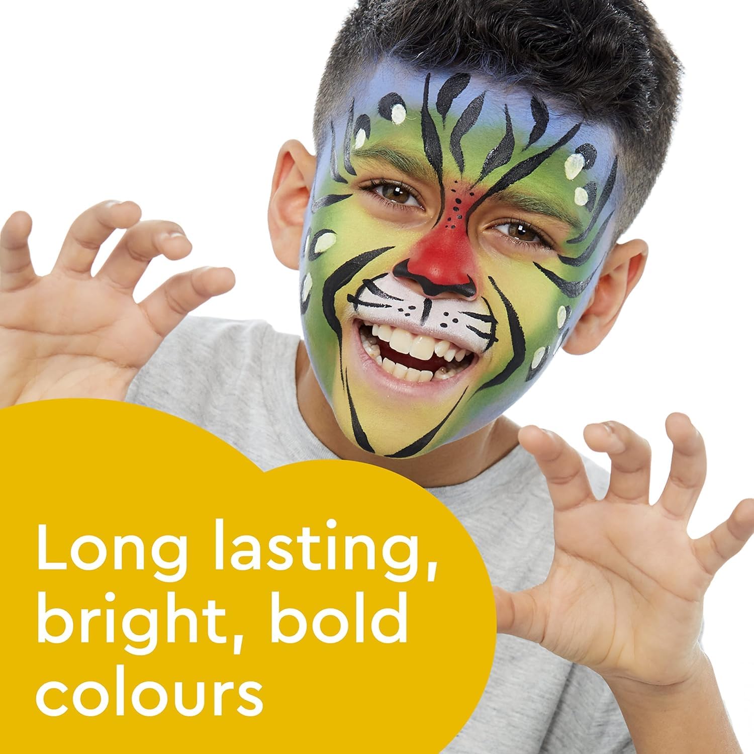 Snazaroo Face Paint Mini Starter Kit - 14 Pieces, 6 Colours, Glitter Gel | Water Based & Washable 7