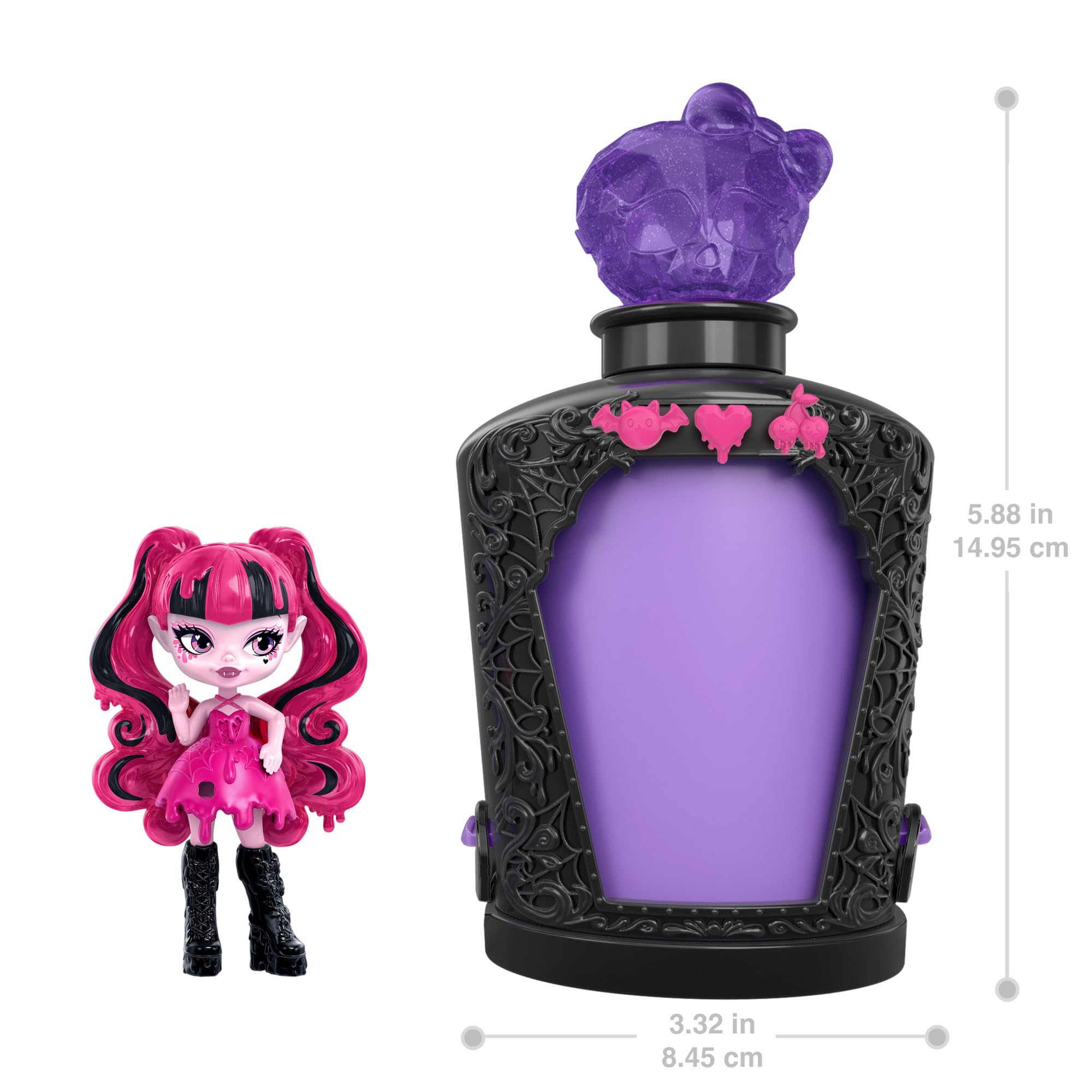 Monster High Potions Mini Dolls and Accessories - 3-inch Surprise Character in Crystal Bottle 5