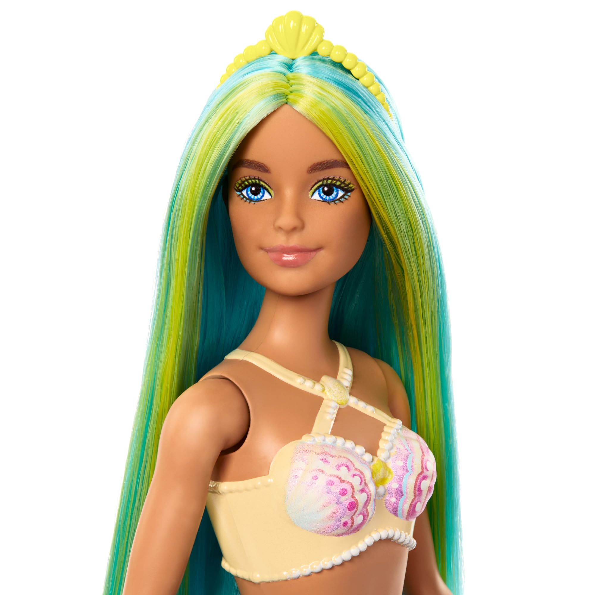 Barbie HRR03 Mermaid Doll with Two-Tone Fantasy Hair and Headband Accessory