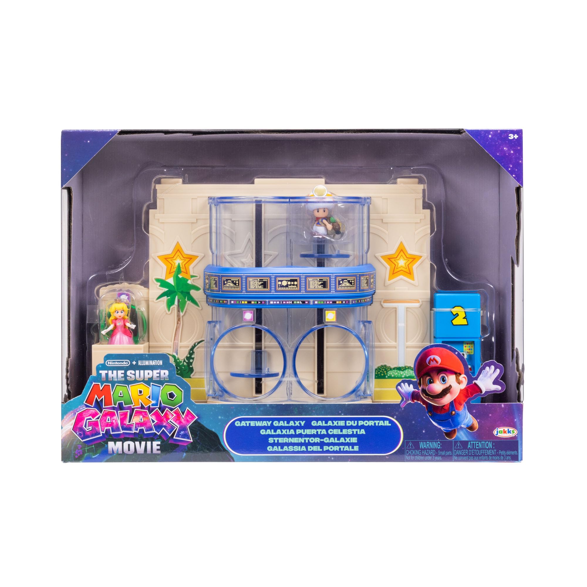 THE SUPER MARIO BROS. MOVIE Galaxy Gateway Diorama Playset | 1.5" Figures | Ages 3+ 4