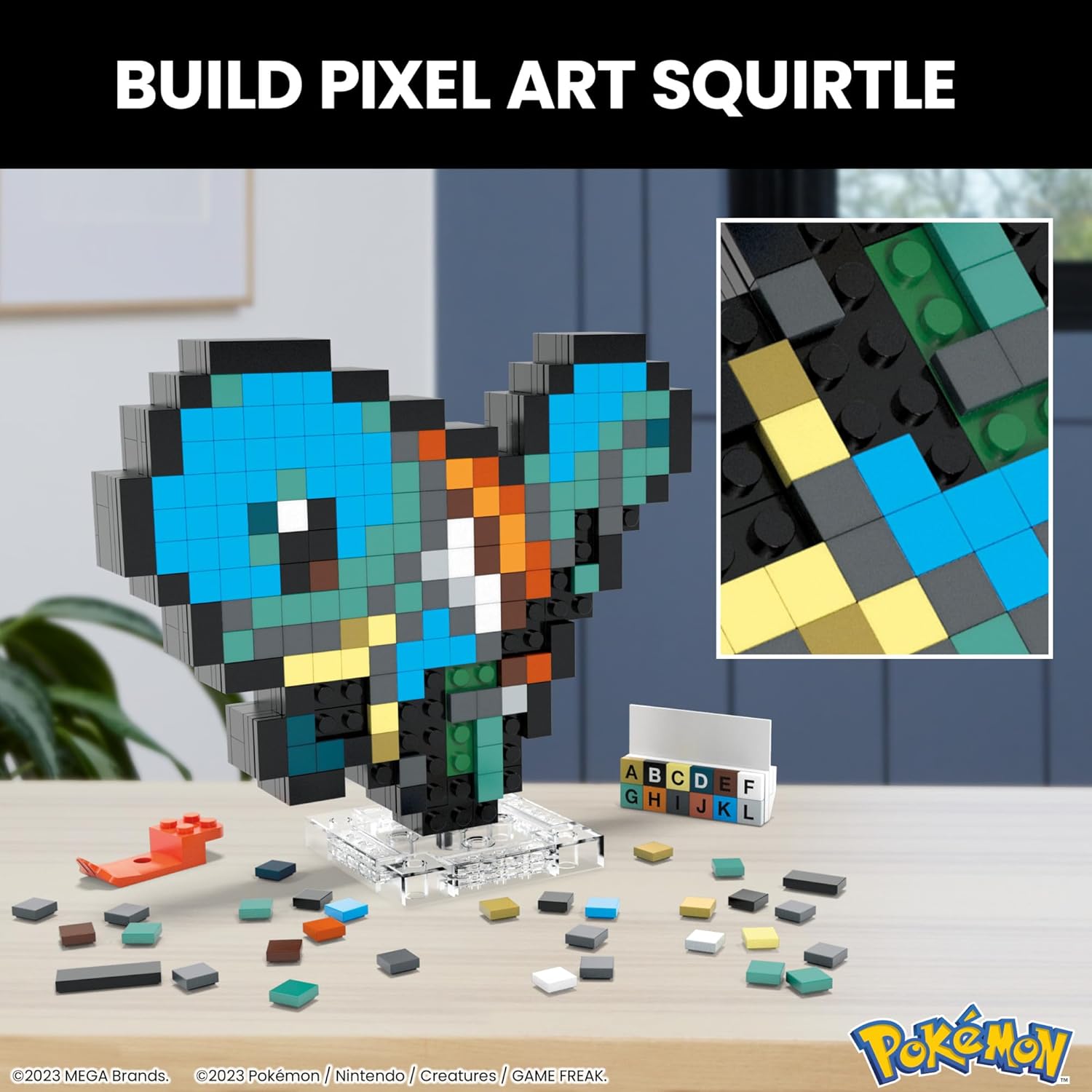 MEGA Pokémon Squirtle Building Set - 367-Piece Pixel Art Figure for Adult Collectors 5