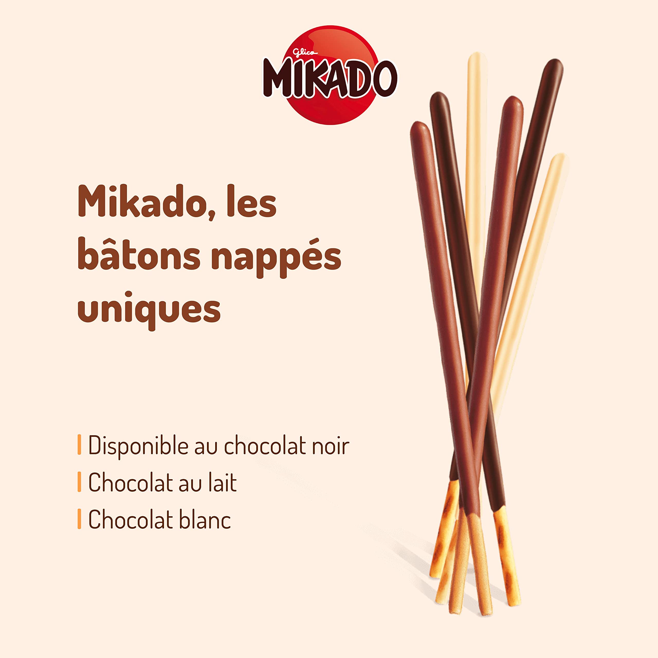 Mikado - LU Mikado Milk Chocolate Sticks, Classic French Biscuit Snacks Coated in Smooth Milk Chocolate 5