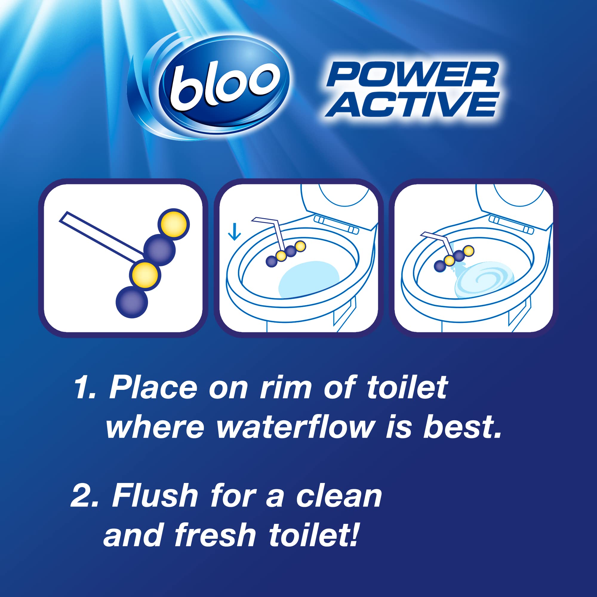 Bloo Power Active - Toilet Rim Block (50g) 12