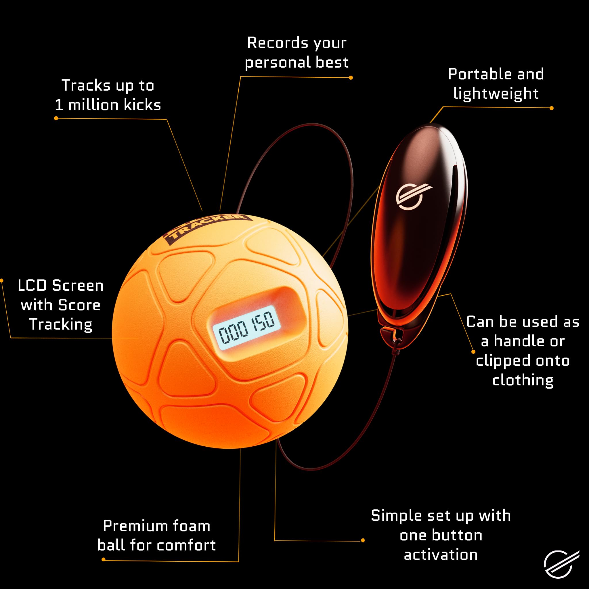 Strikesphere Smart Ball 1002 Kick Tracker - Football Skill Counter for Ages 6+ 6