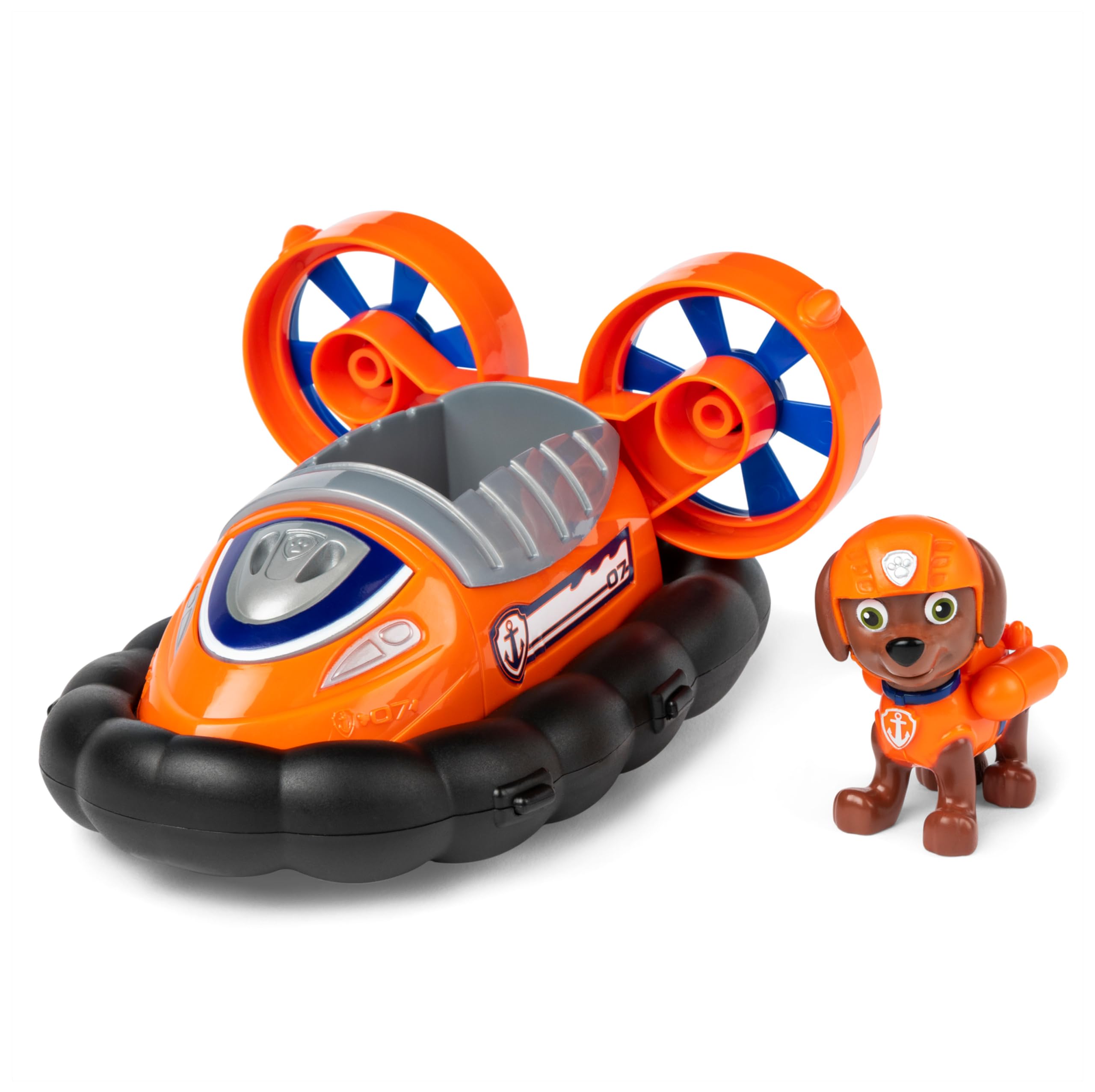 Paw Patrol Zuma's Hovercraft - Toy Vehicle with Collectible Action Figure for Kids 3+