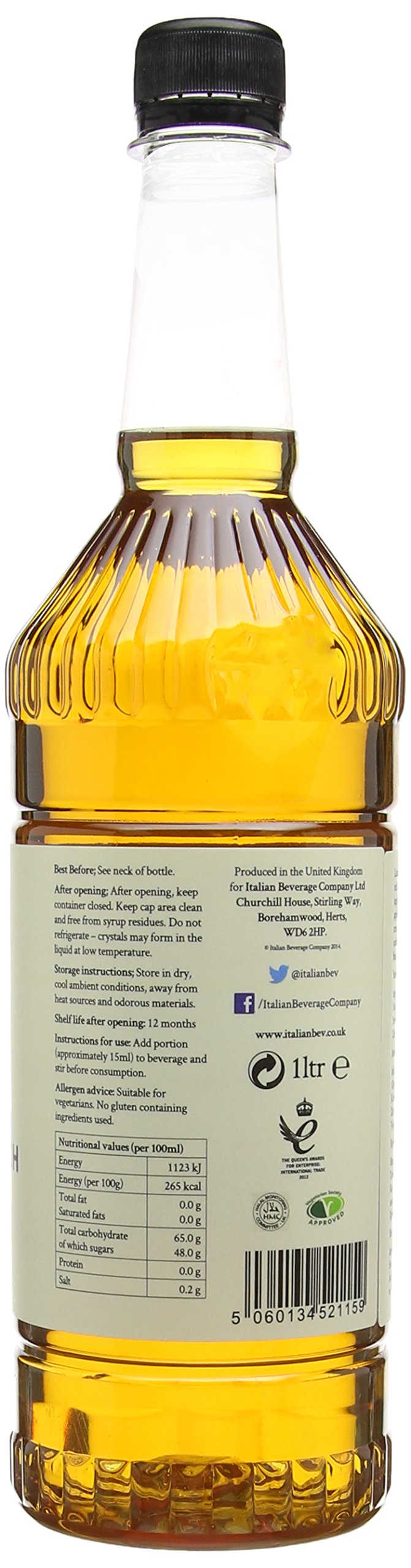 Simply - Butterscotch Syrup 1 Litre, Vegan & Nut Free Flavoured Syrup for Coffee, Cocktails & Baking 3