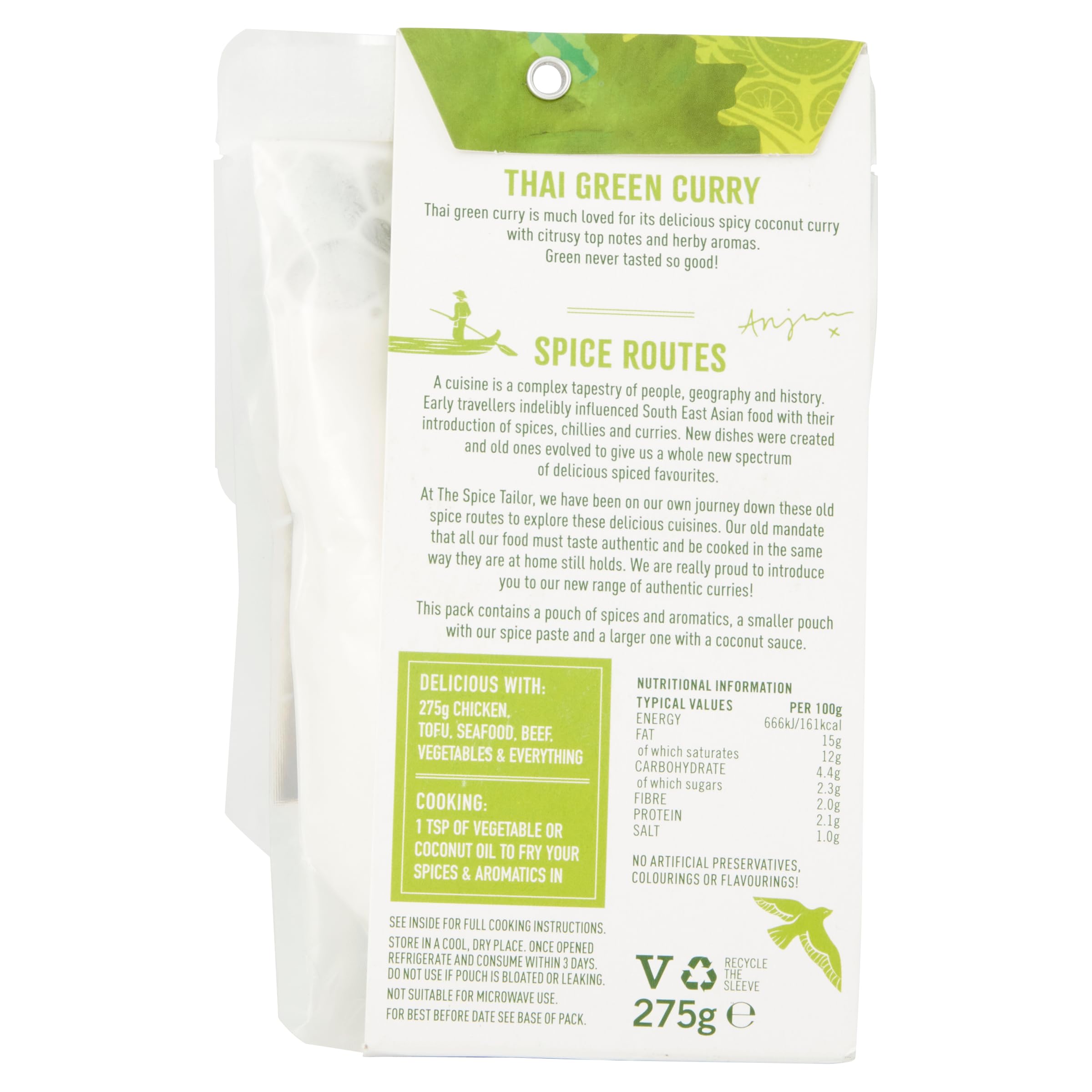 The Spice Tailor - Thai Green Curry Sauce Kit, 275g 3