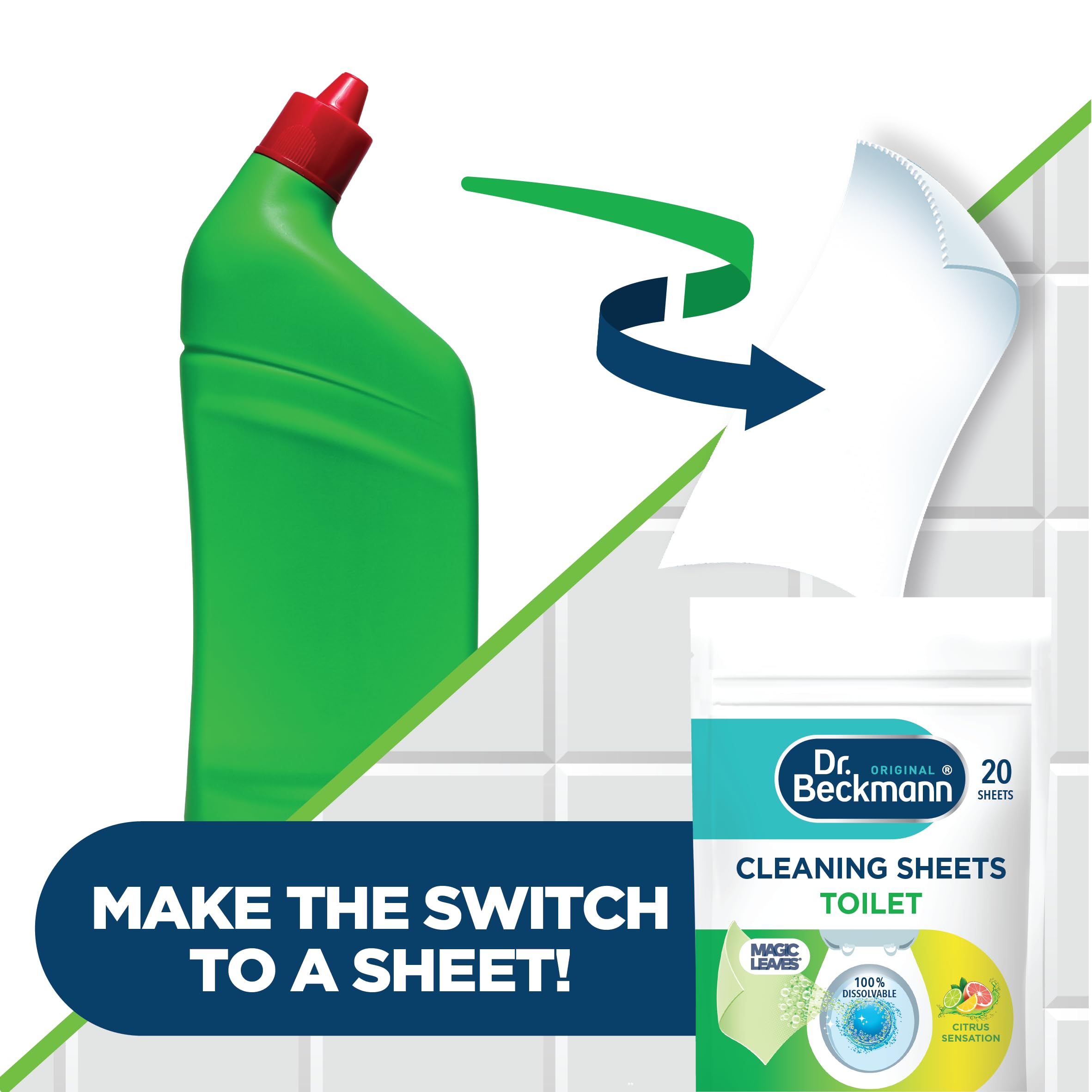 Dr. Beckmann - Toilet Cleaning Sheets for Easy Everyday Hygienic Cleaning 3