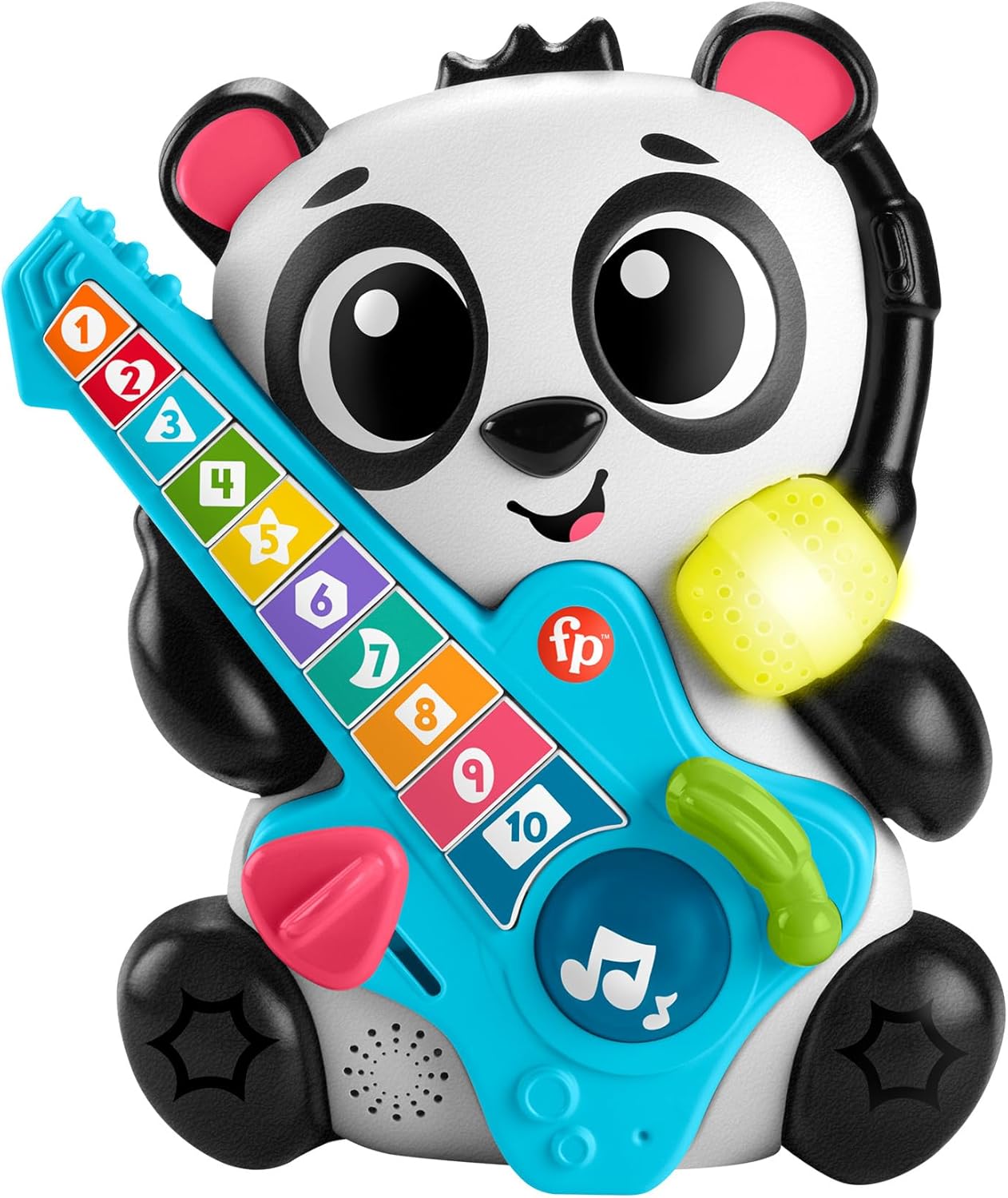 Fisher-Price Link Squad Jam & Count Panda - Musical Learning Toy with Lights & Sounds for Babies 9M+