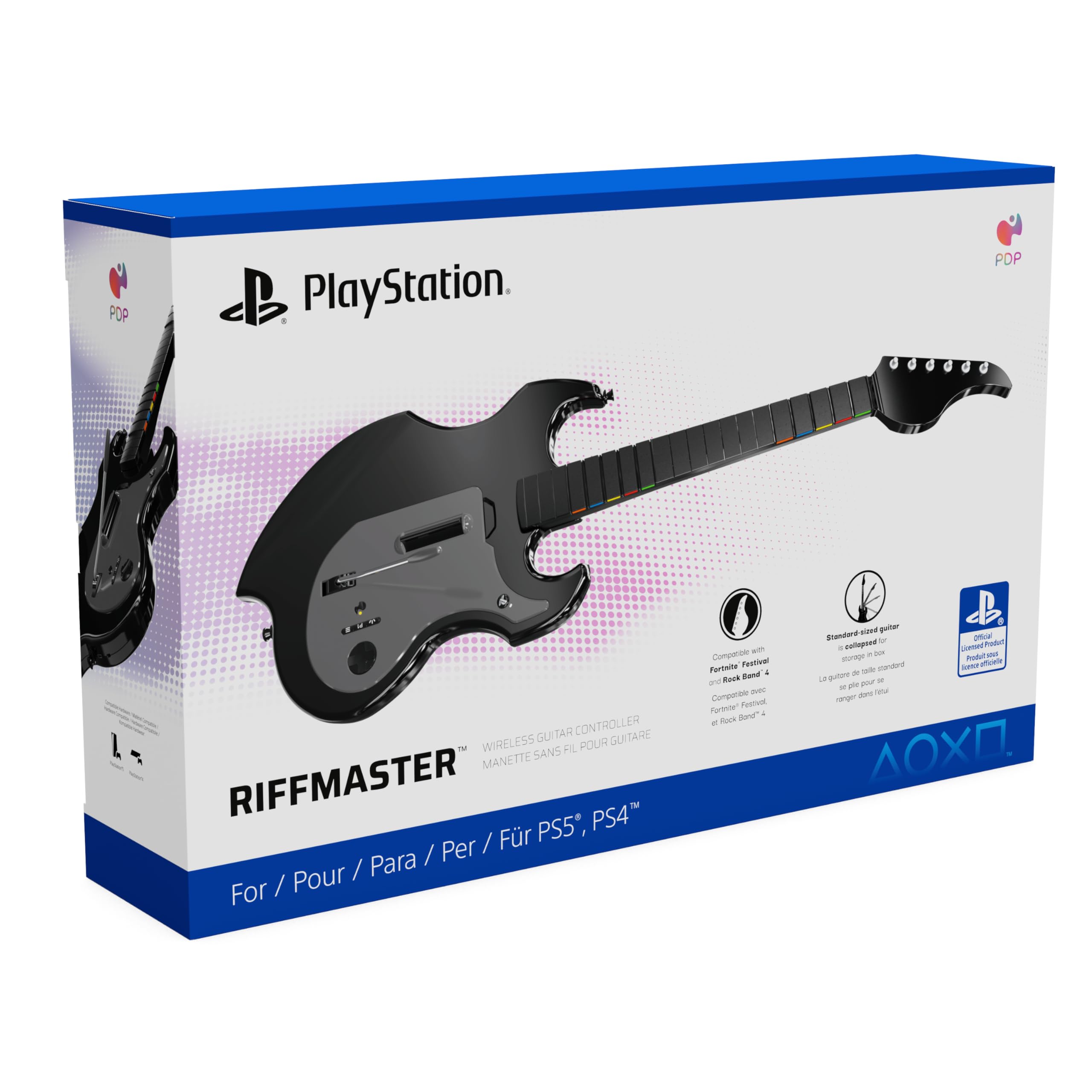 PDP RIFFMASTER Kabelloser Gitarren-Controller für PlayStation 5 und PlayStation 4 9