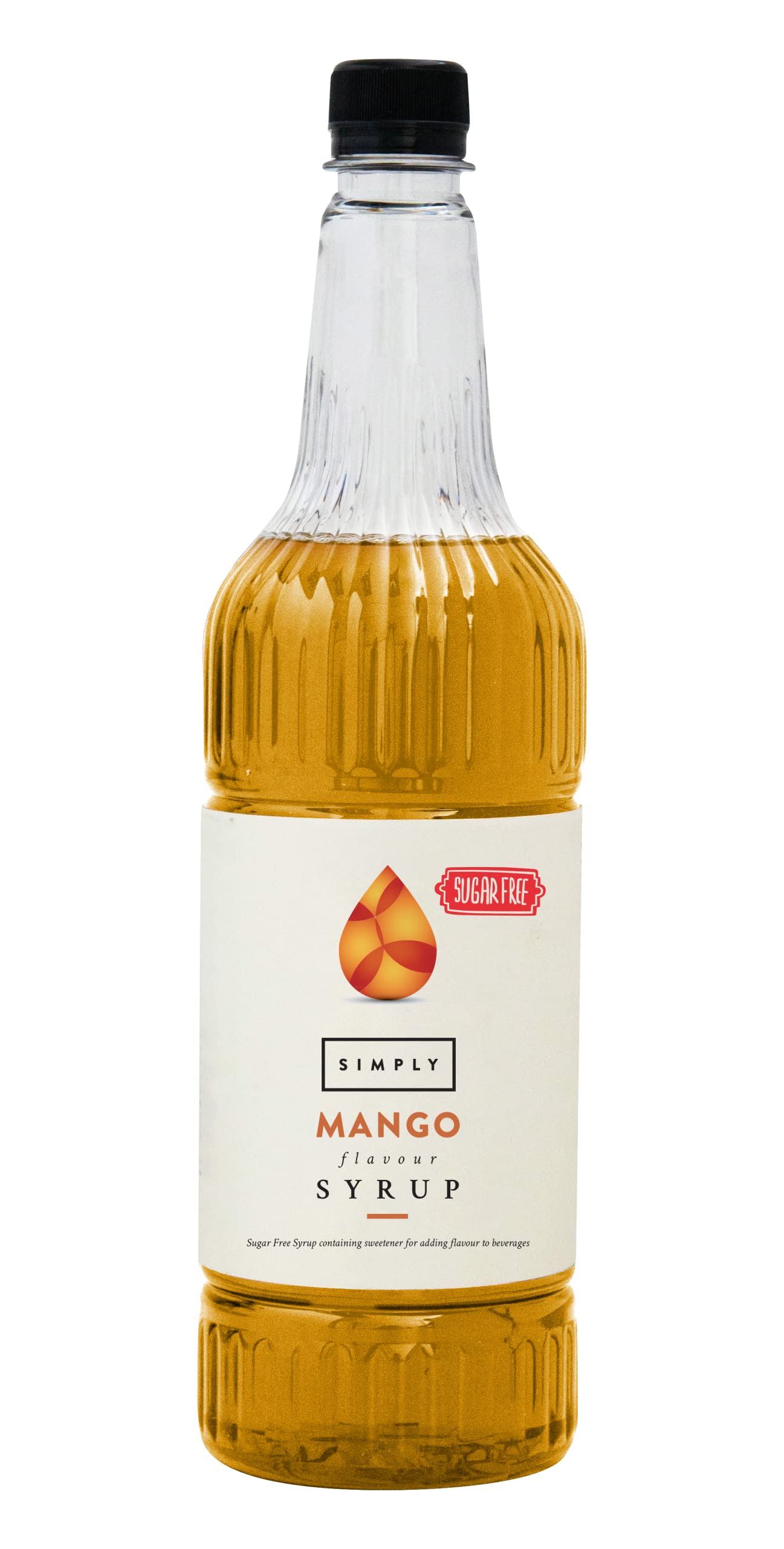 Simply Sugar Free Mango Syrup - Low Calorie, Vegan, Nut Free | 1 L Liquid