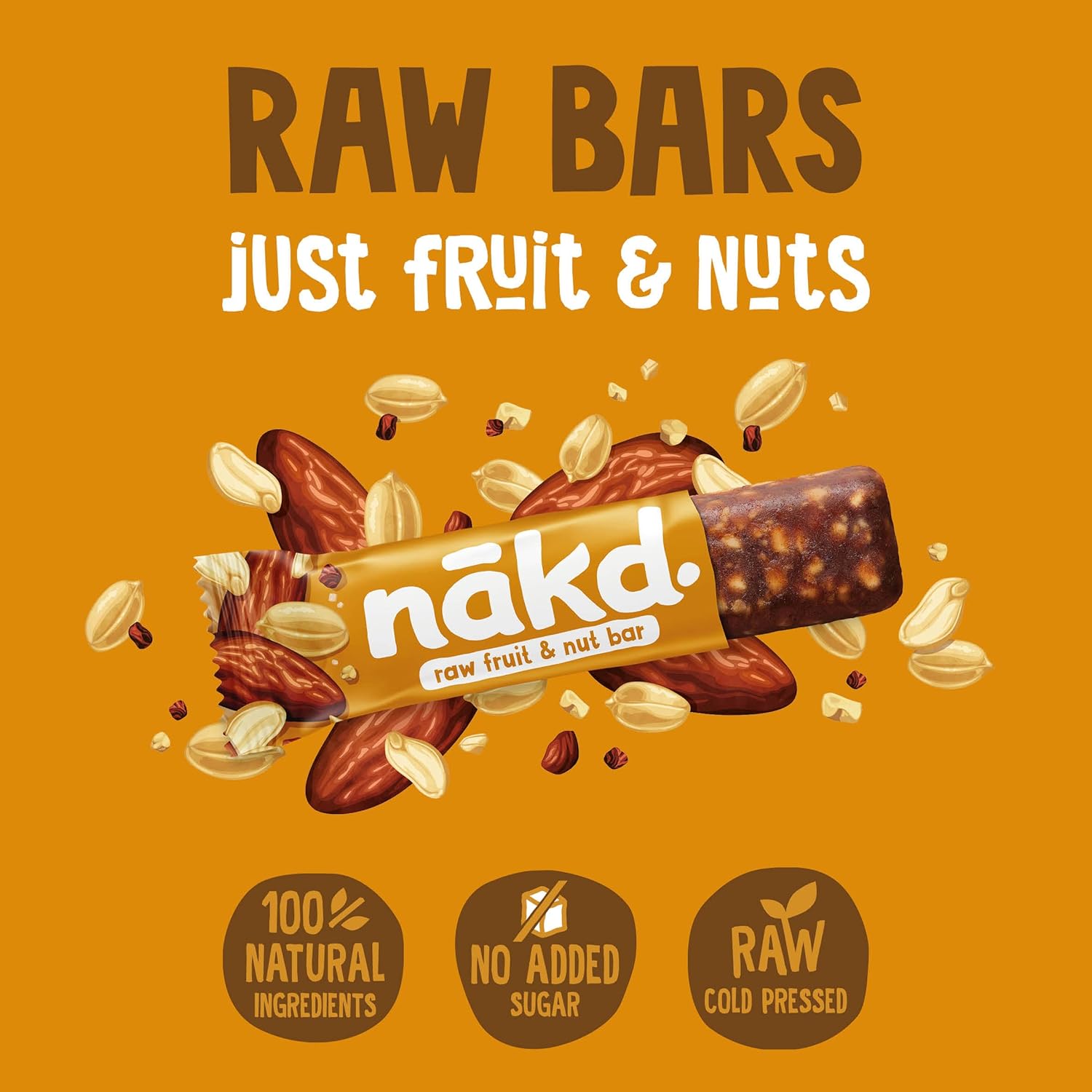 Nakd Peanut Delight Natural Fruit & Nut Bars - Vegan, Gluten-Free, No Added Sugar 7