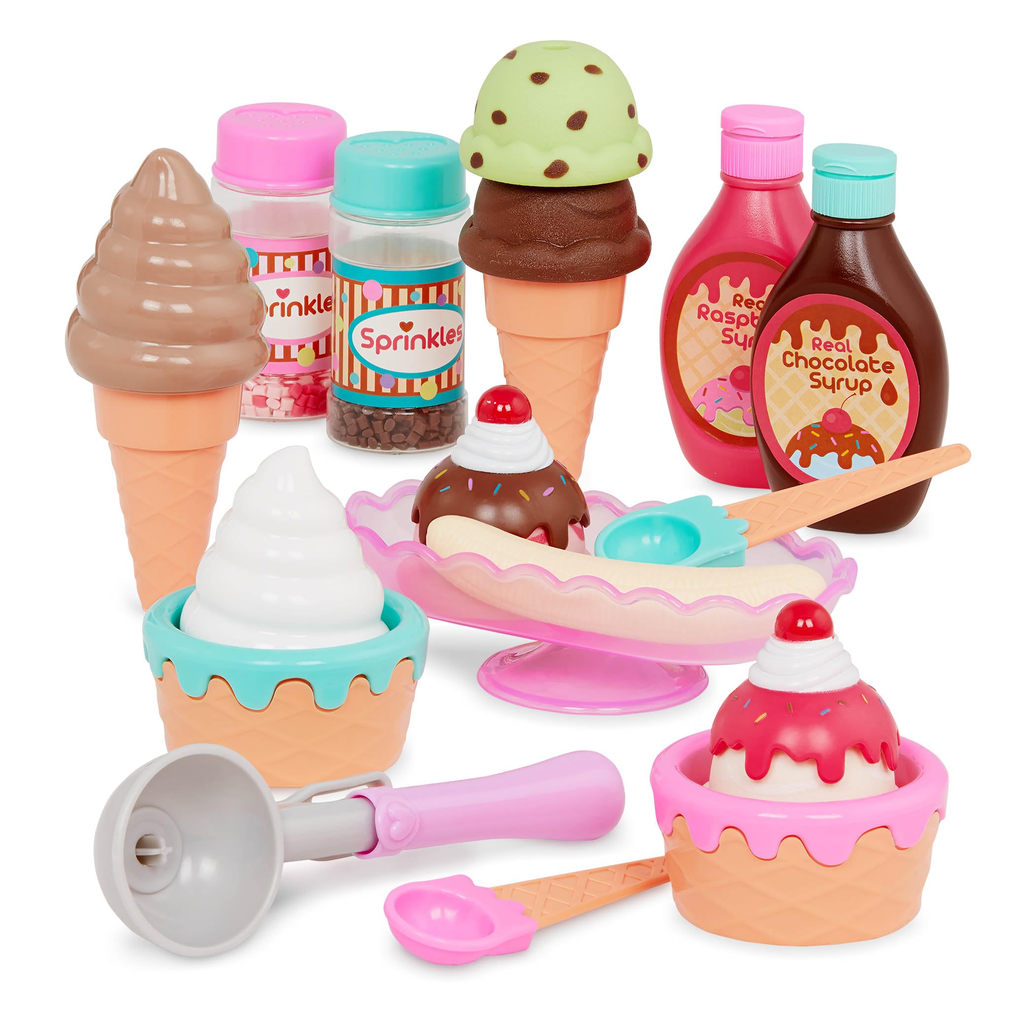 Play Circle Ice Cream Parlour Playset - 21-Piece Pretend Play Toy for Ages 3+ 7