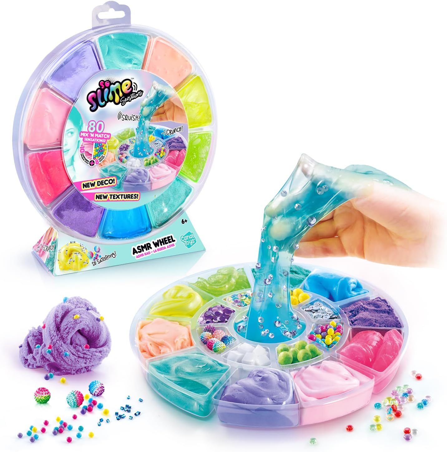 So Slime Sensations ASMR Wheel - Mix & Match Slime Playset for Kids 3+