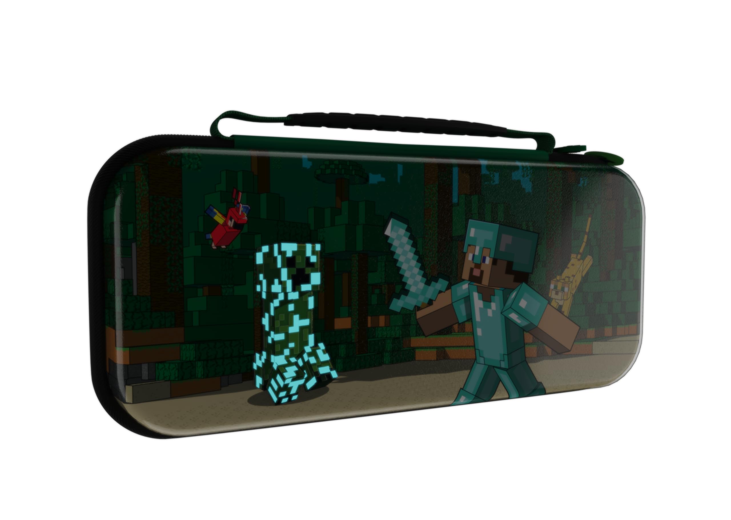 Minecraft Forest Battle - Nintendo Switch Travel Case with Glow-in-the-Dark Design 4