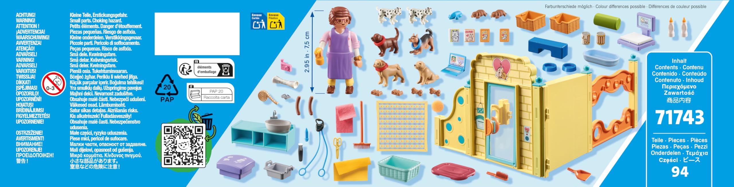 PLAYMOBIL My Life Puppy House Playset - Animal Figures Set for Kids Ages 4+