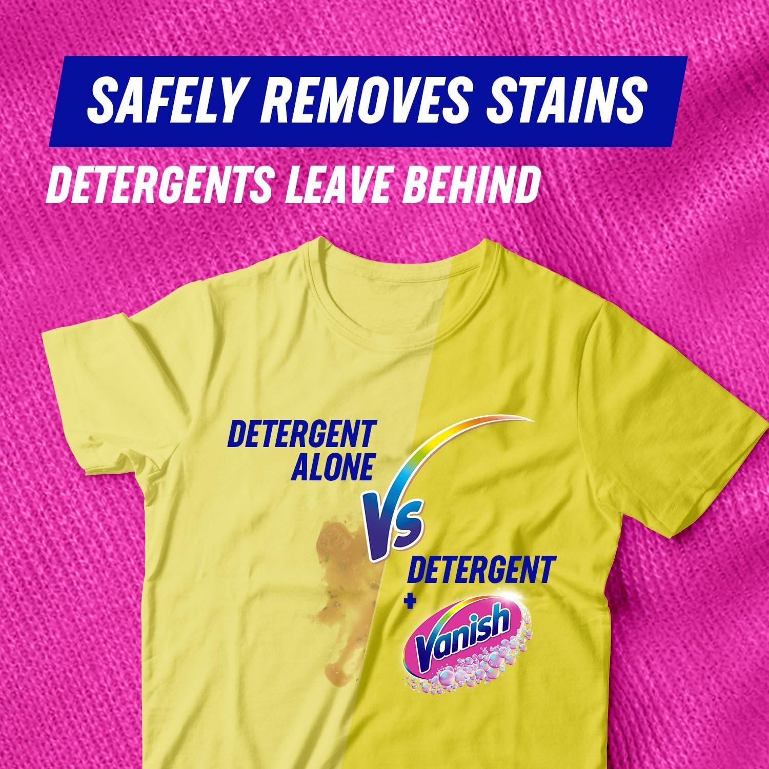 Vanish – Gold Oxi Action Fleckenentferner und Wäsche-Booster-Pulver für Buntwäsche, 1,5 kg 3