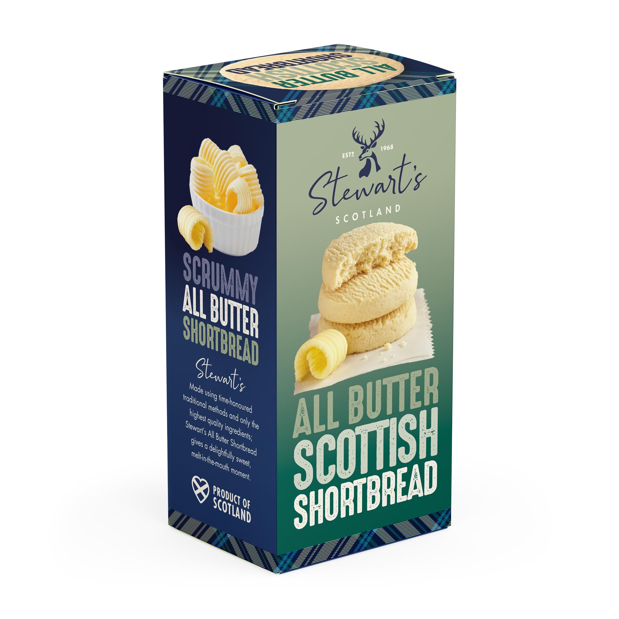 Stewart's Signature Range Traditional Shortbread (160g) - Tartan Collection Tin