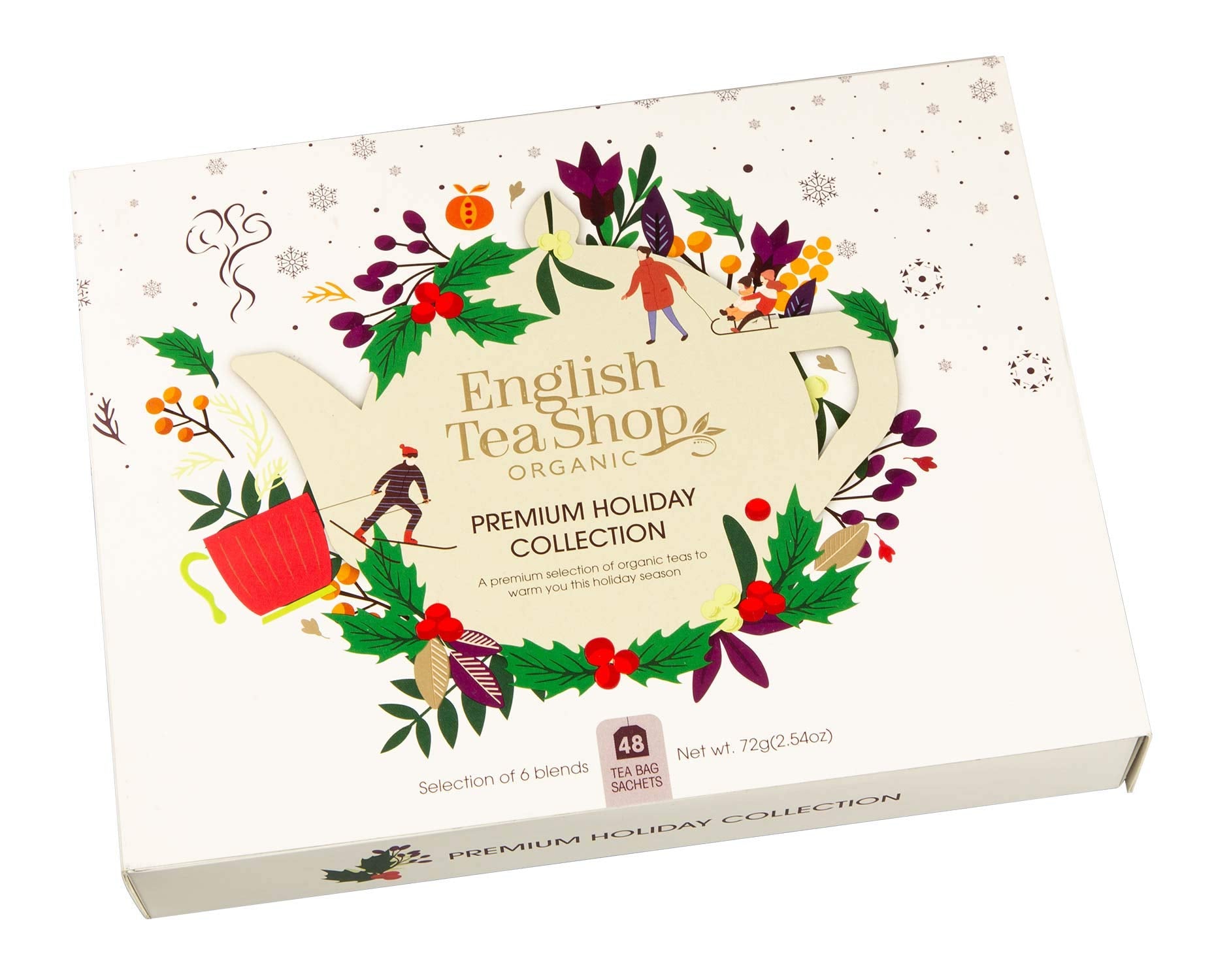 English Tea Shop Organic Premium Holiday Collection Gift Pack - 48 Tea Bags