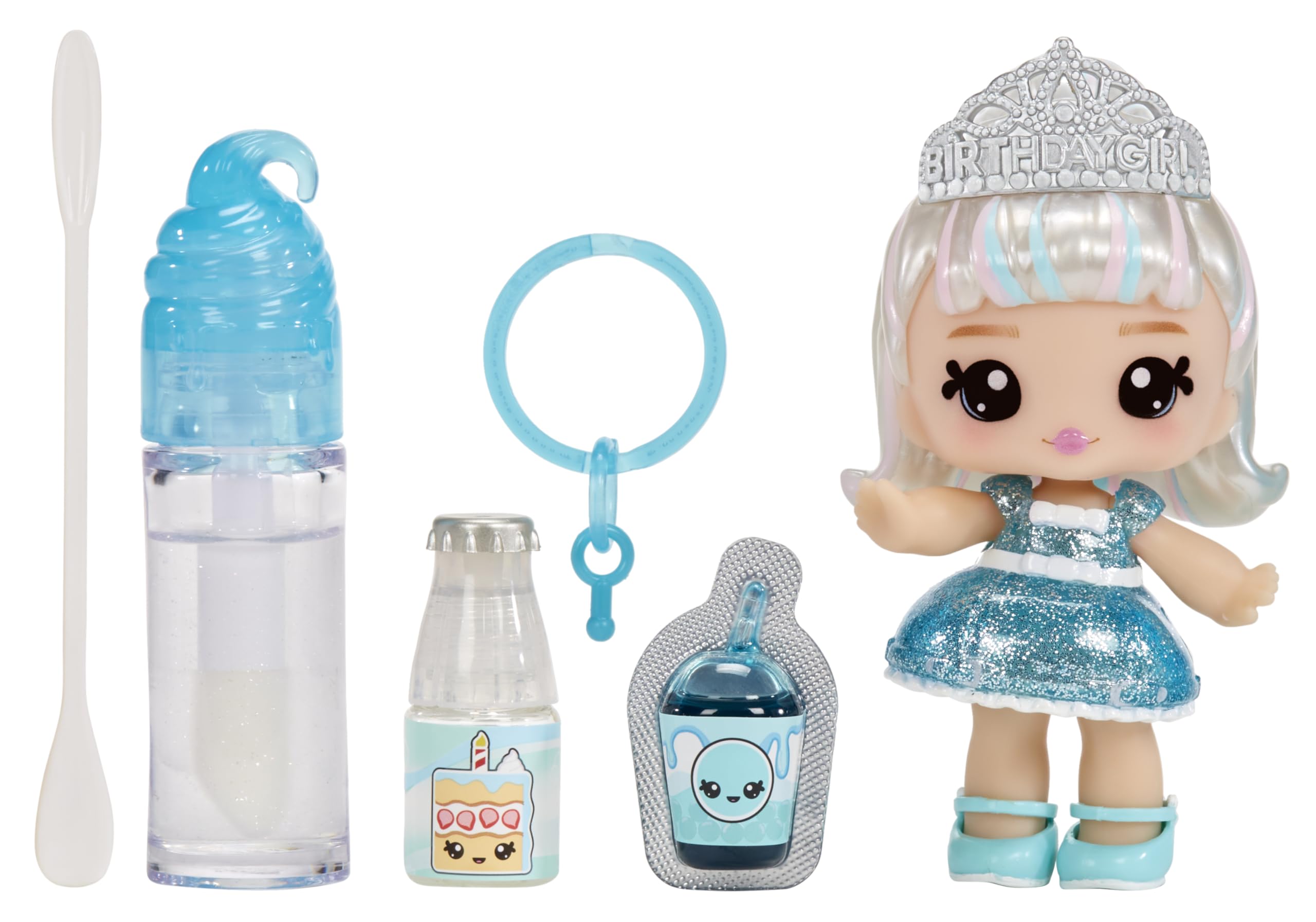 Yummiland Callie Birthday Cake - Scented DIY Lipgloss Doll with Customizable Fashion & Accessories