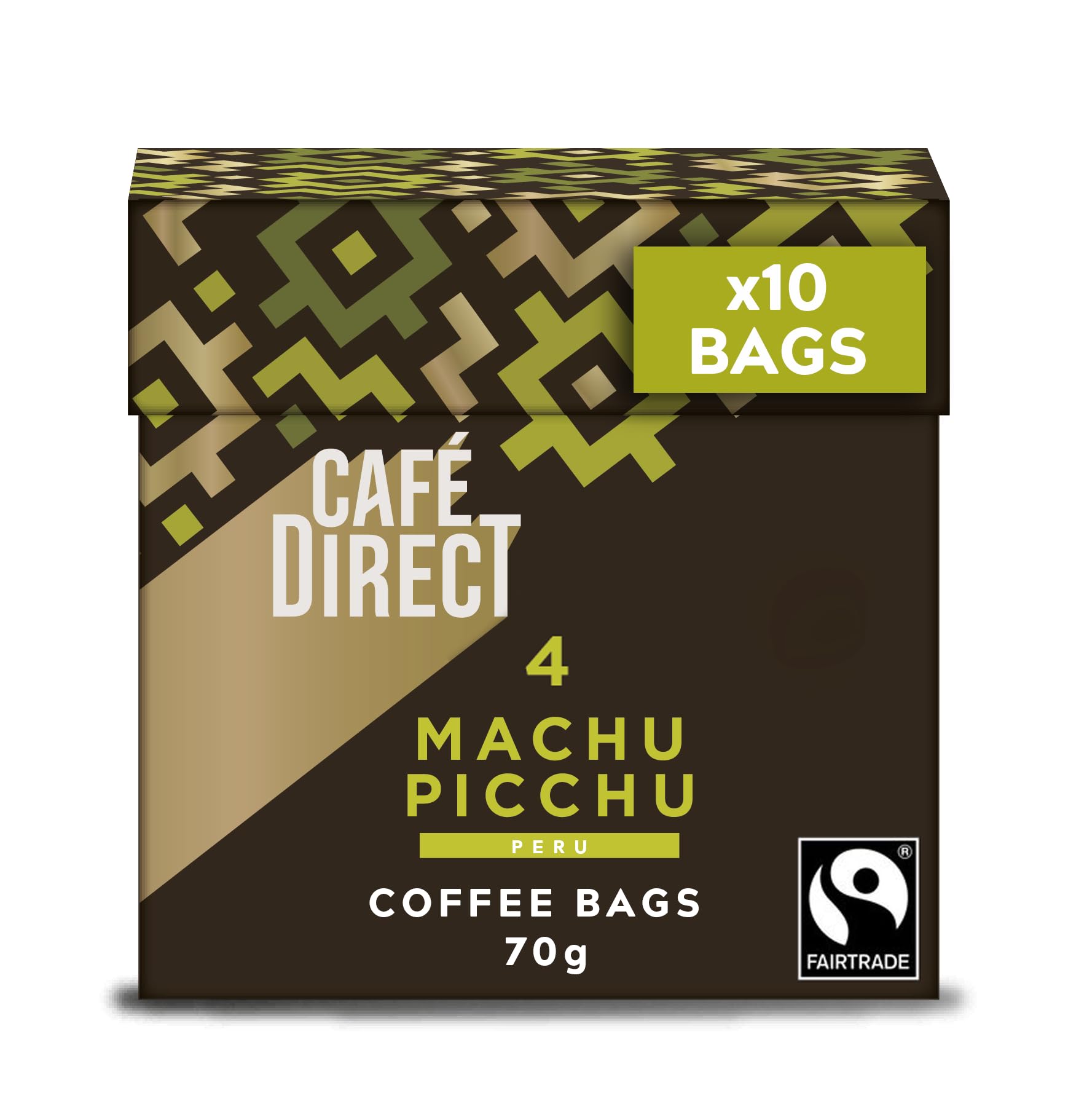 Cafédirect Machu Picchu Fairtrade Arabica Coffee Bags 10 x 7g