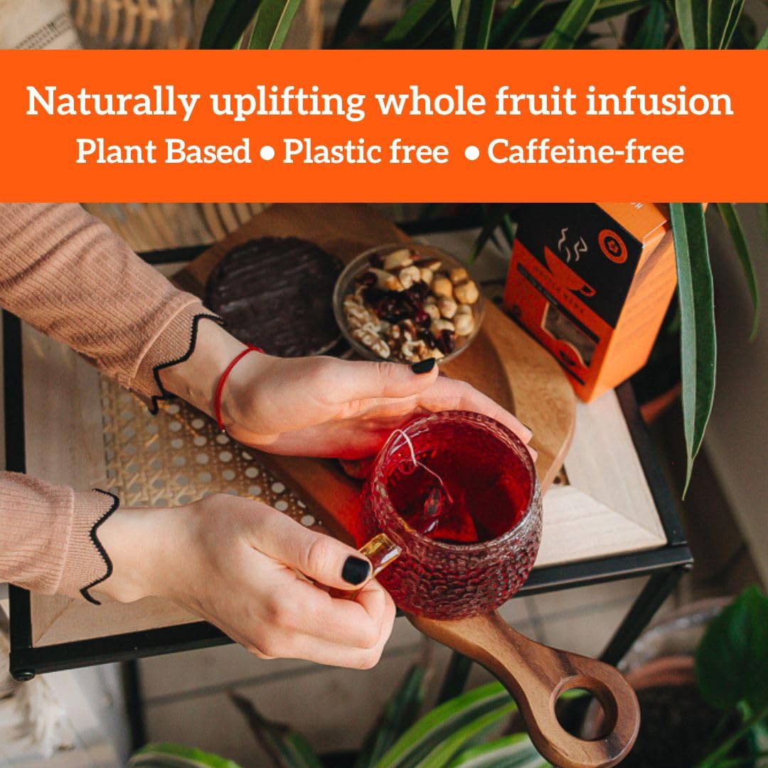 HOTTEA MAMA Get Up &amp; Glow Bio-Früchtetee | Reich an Vitamin C | Koffeinfreier Schwangerschafts- und Stilltee 8