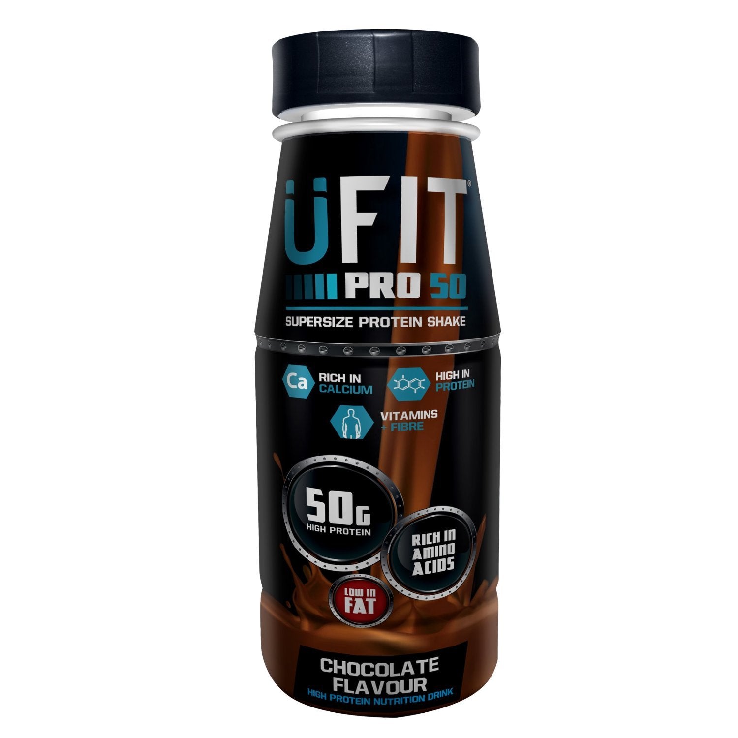 UFIT Protein Shakes - Chocolate Flavour, 500ml