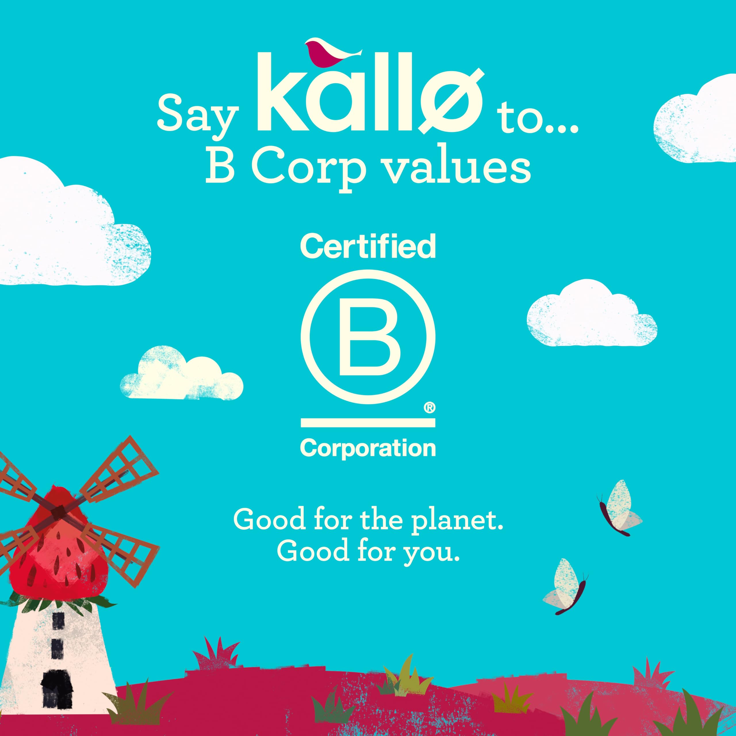 Kallo Strawberry Puffed Oat Cakes - Gluten-Free, High Fibre, Cholesterol Lowering | 122g Pack 6