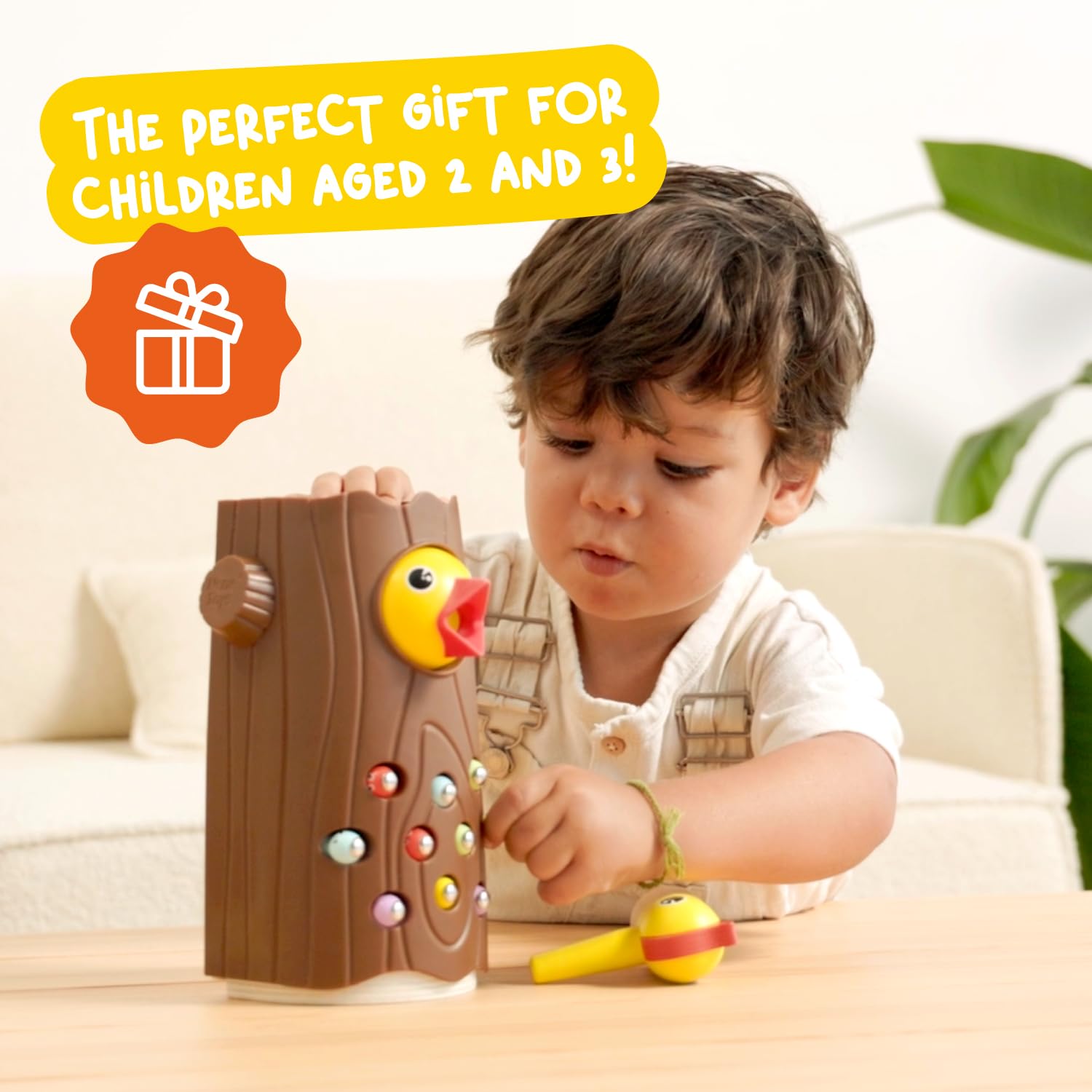 Nene Toys Little Woodpecker - Montessori Educational Toy for Toddlers 2-4 Years 4