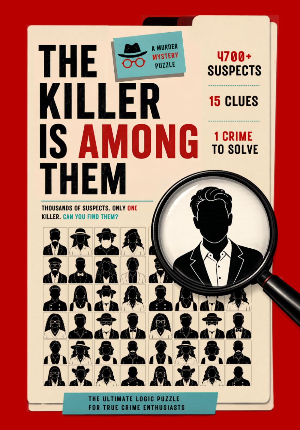 The Killer Is Among Them by Nate Blackwell | Paperback Mystery Puzzle Book