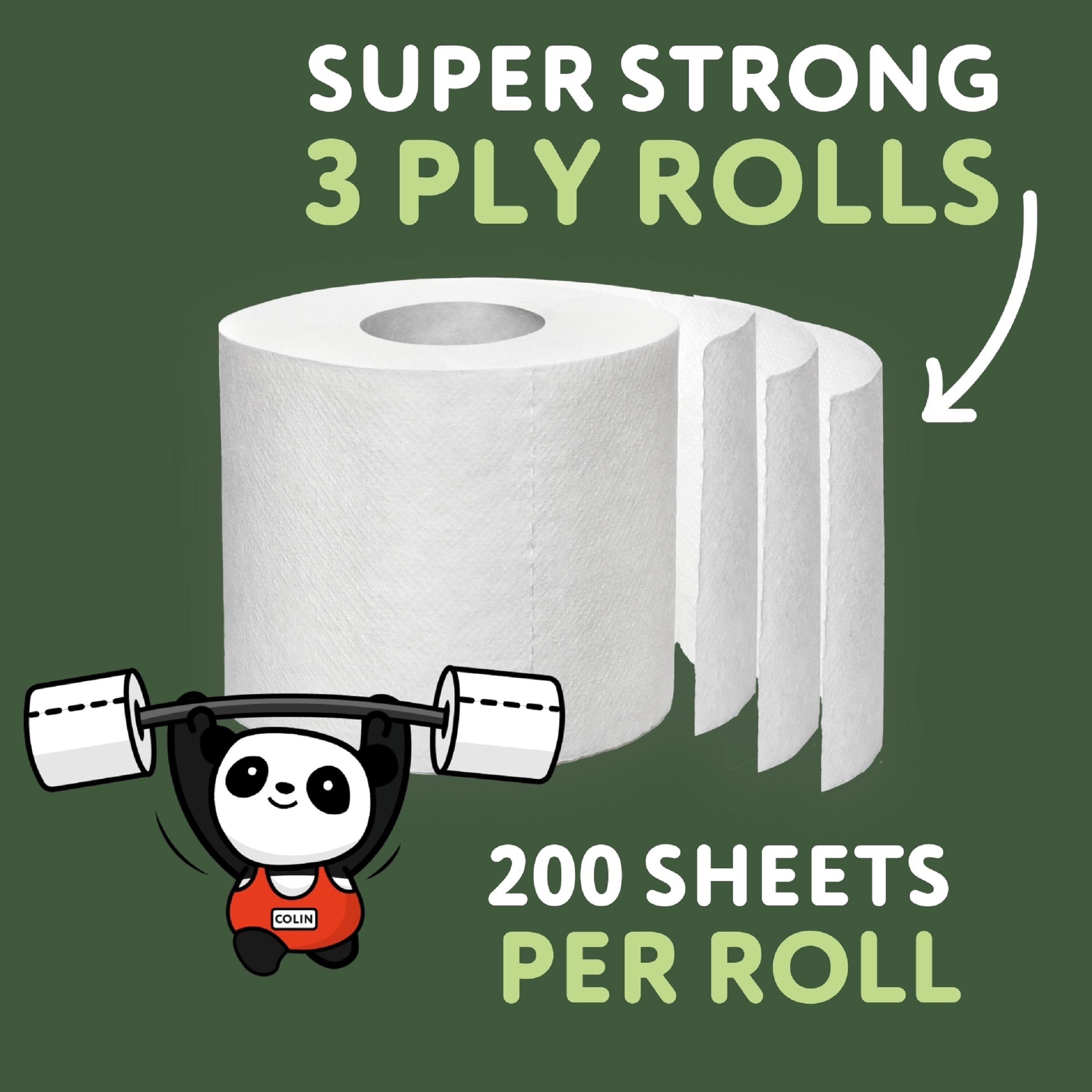 The Cheeky Panda – Bambus-Toilettenpapier (4er-Packung, 3-lagig, 200 Blatt) 13