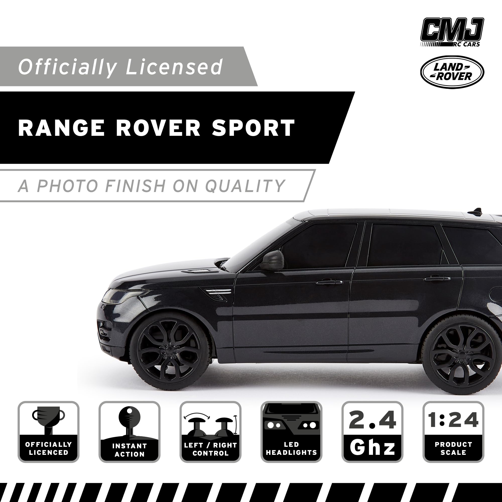 CMJ RC Cars TM Range Rover Sport 1:24 Scale Remote Control Car with LED Lights 9