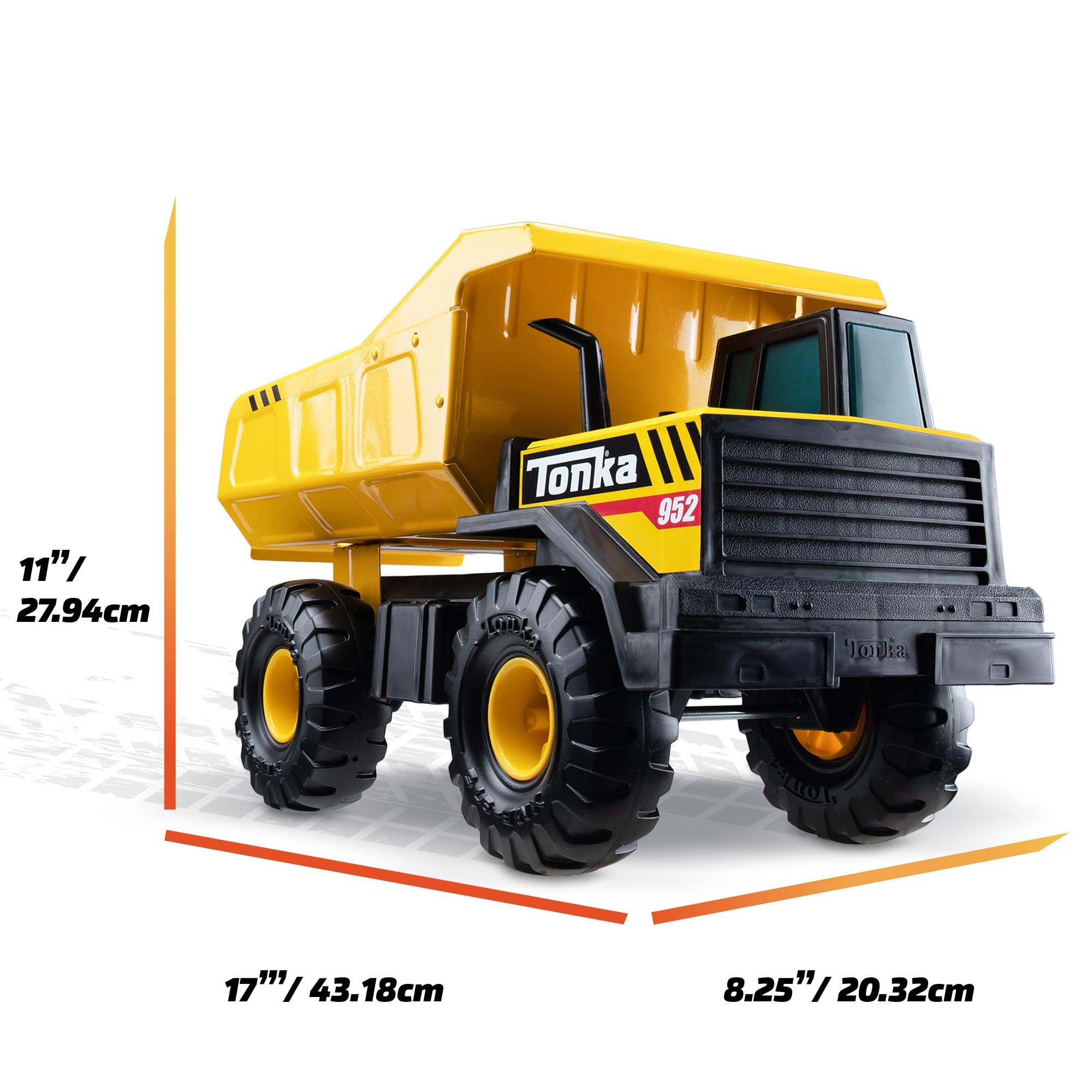 Tonka Steel Classics Mighty Dump Truck - Real Steel Construction Toy | Ages 3+ | Yellow 7