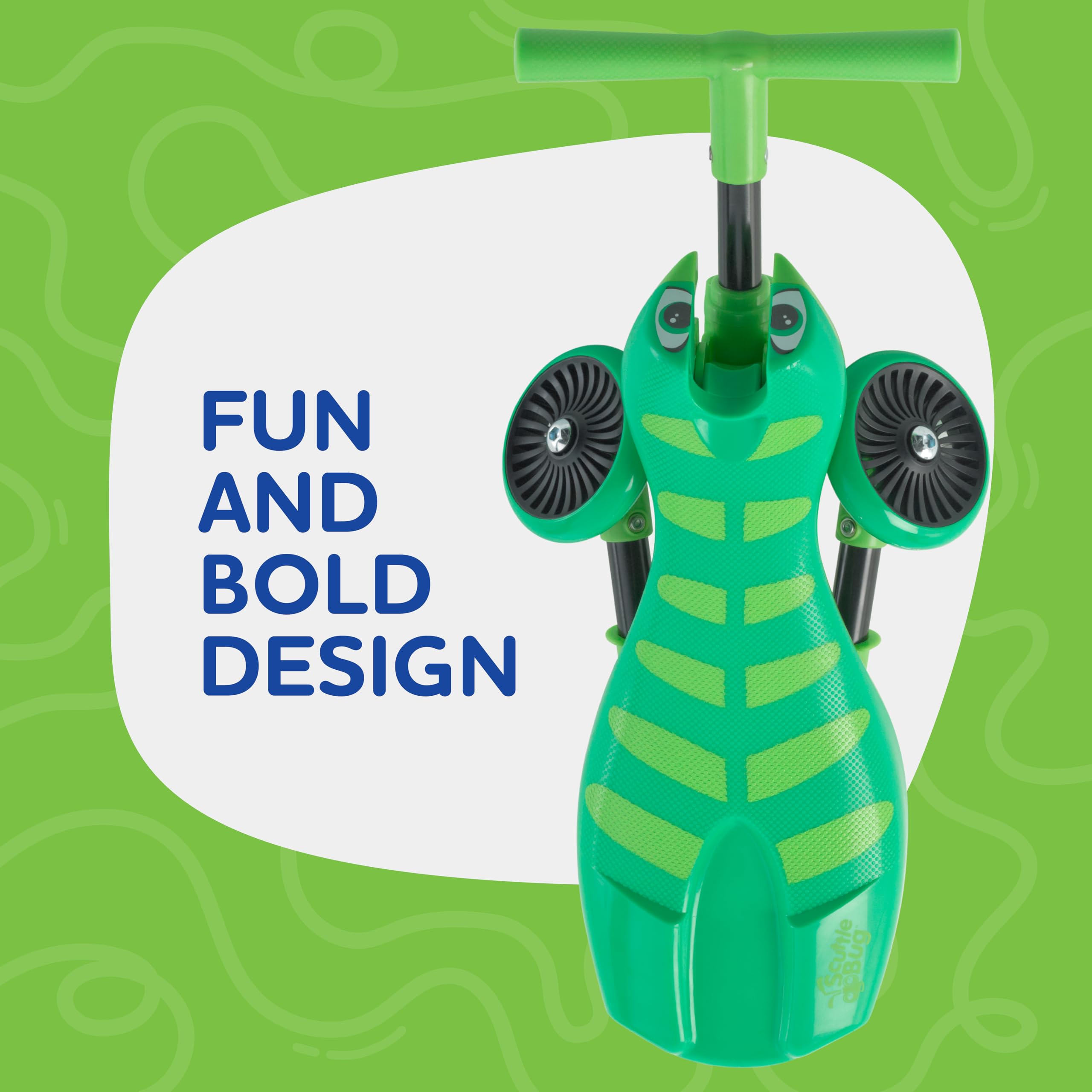 Scuttlebug 3-Rad-Dreirad, faltbar, Grasshopper-Design, für 1–3-Jährige 4