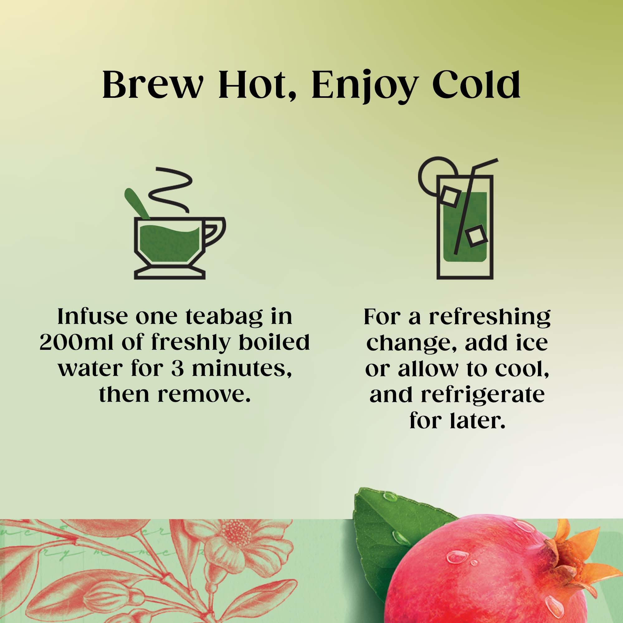 Twinings Green Tea & Pomegranate 80 Tea Bags (Multipack of 4 x 20 Bags) 5