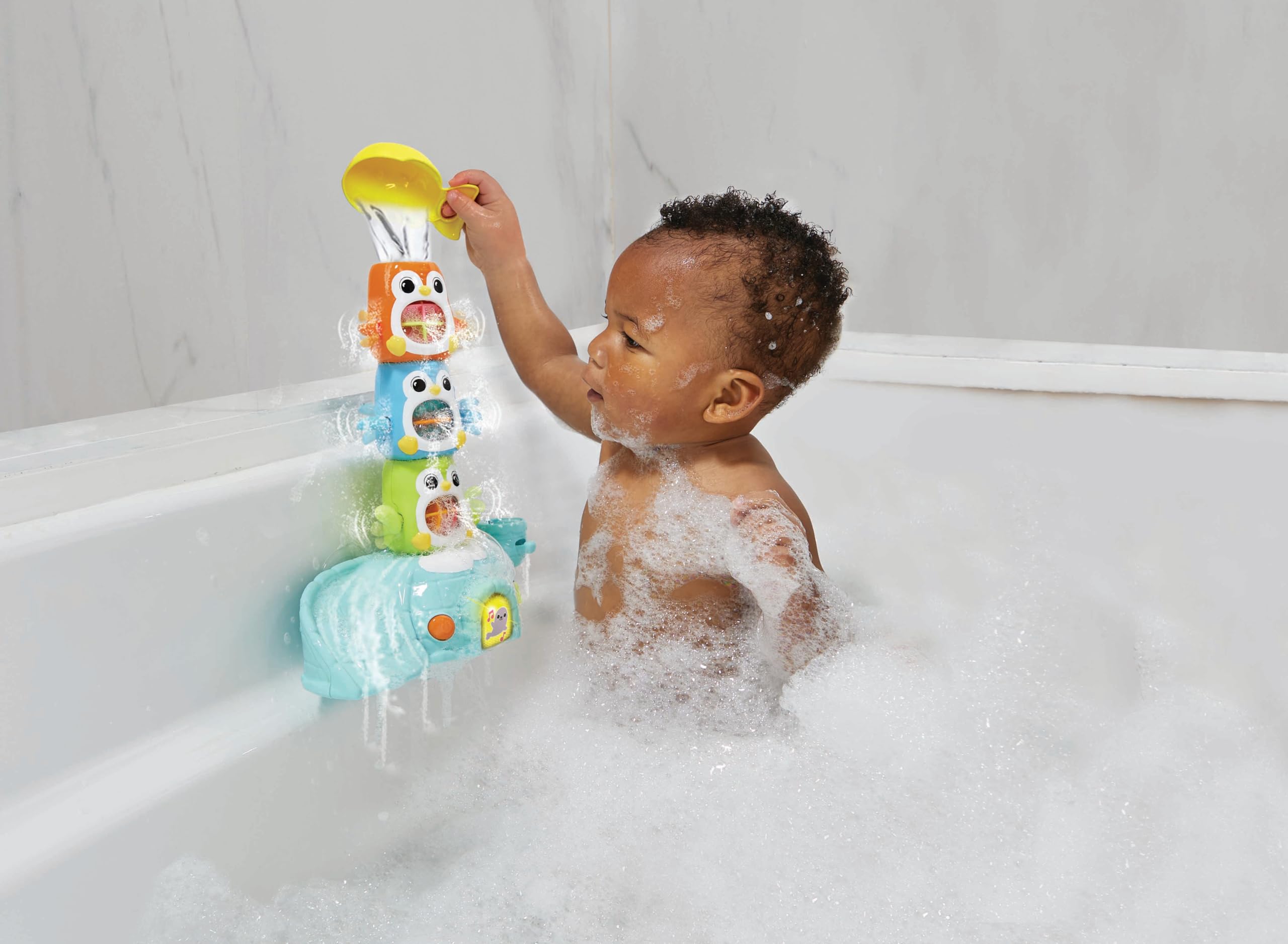 VTech Stack and Slide Penguin Pals - Interactive Bath Toy for Toddlers 12 Months+ 3