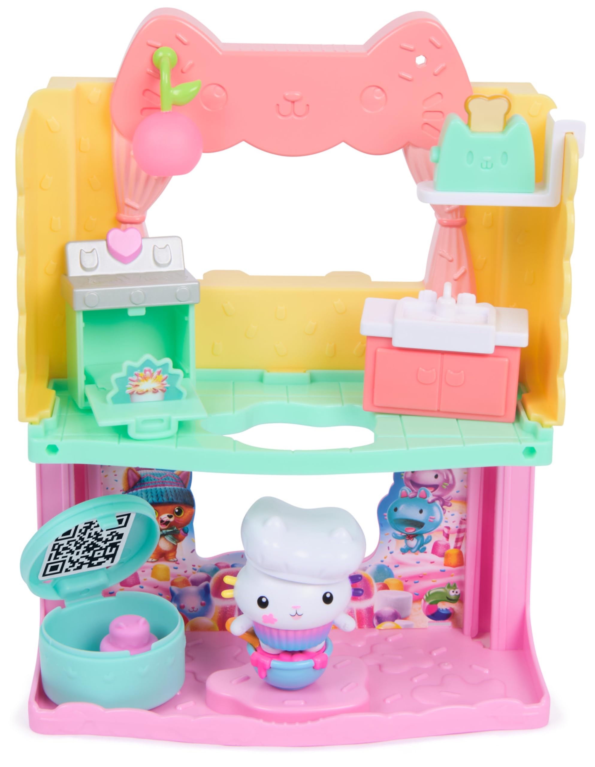 Gabby's Dollhouse: The Movie - Cakey's Sprinkle Cake-tastic Kitchen Playset