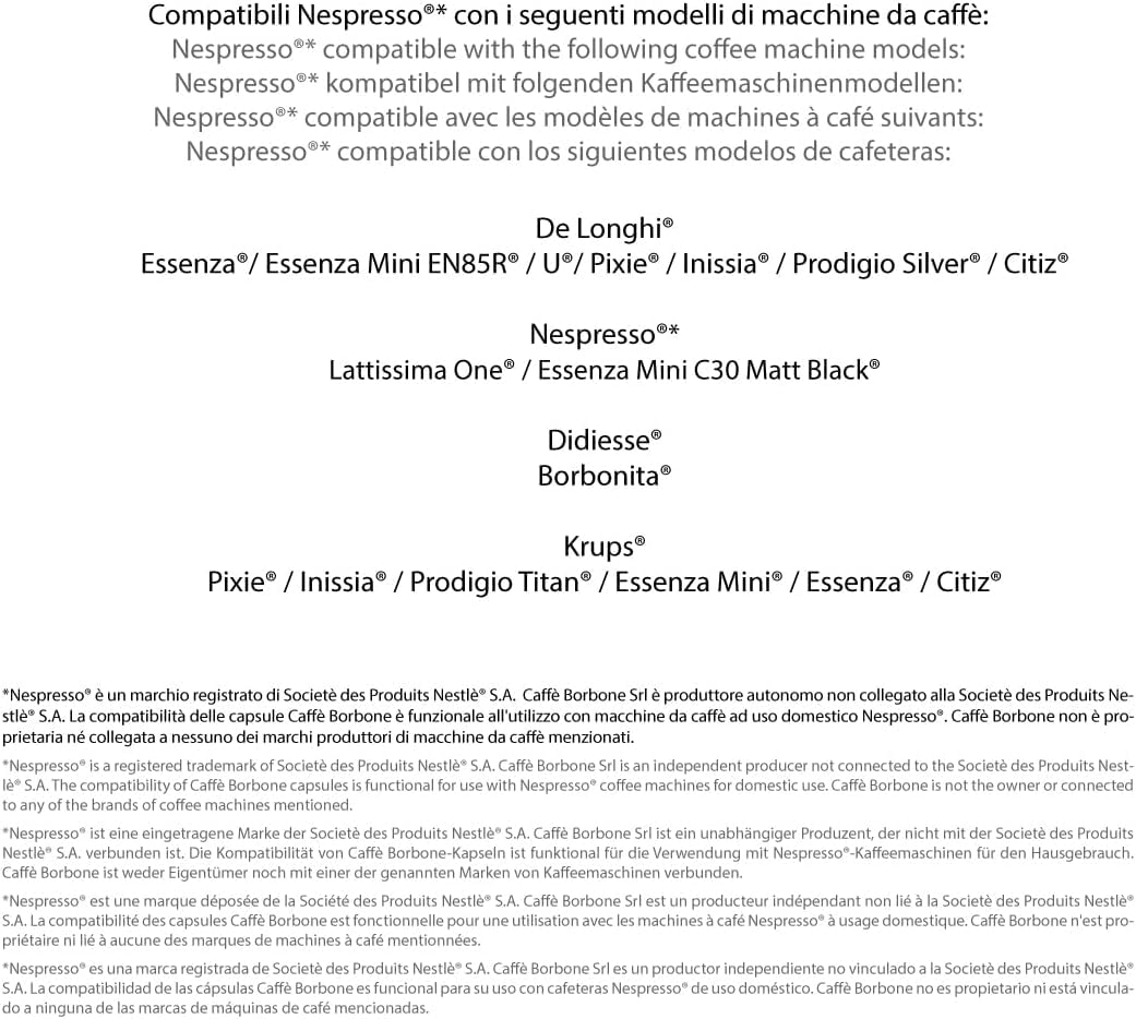 Caffè Borbone Respresso Black Coffee Blend - 50 Capsules for Nespresso® Machines 4