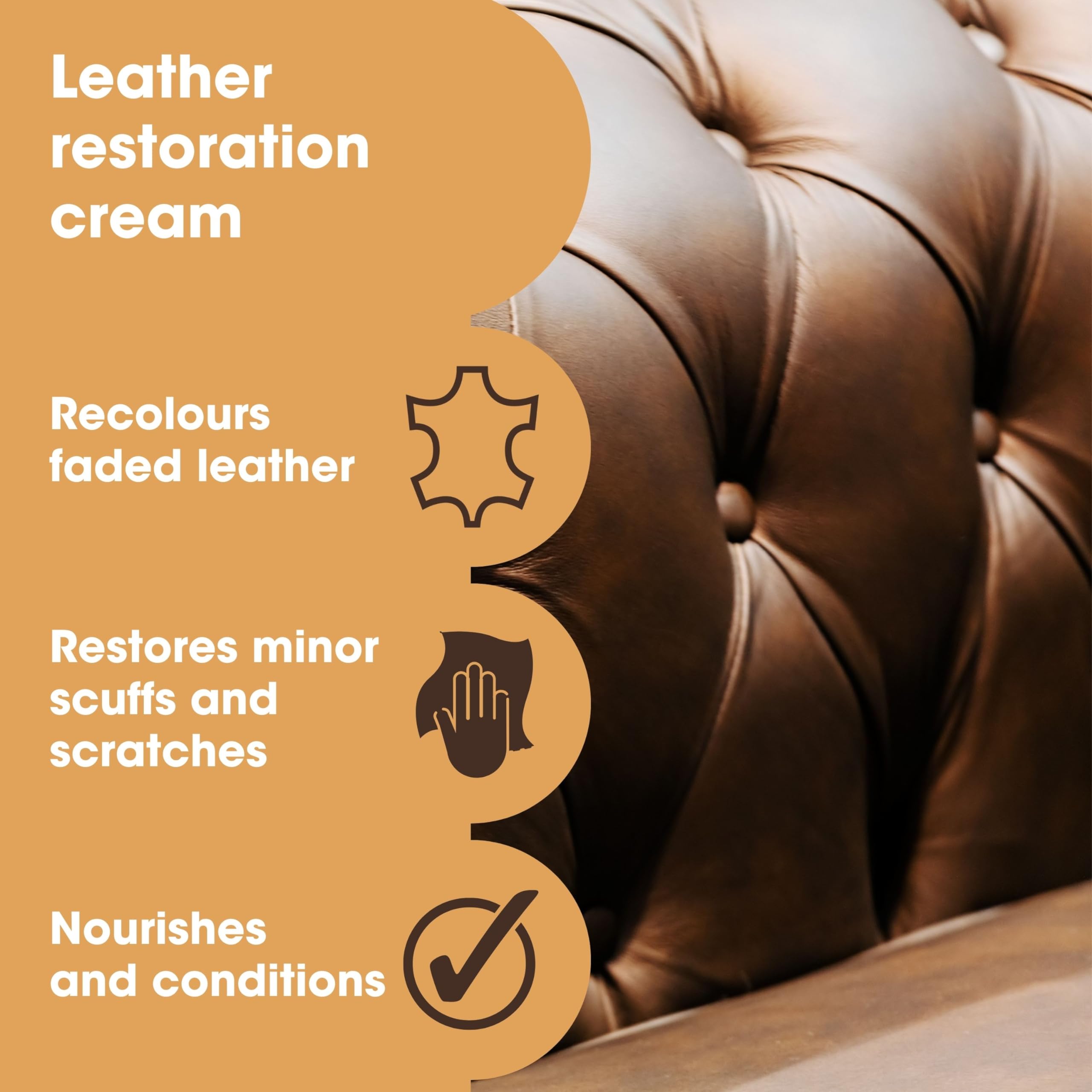 Furniture Clinic Leather Recolouring Balm - Dark Brown for Sofas, Car Seats, Shoes & Bags 4