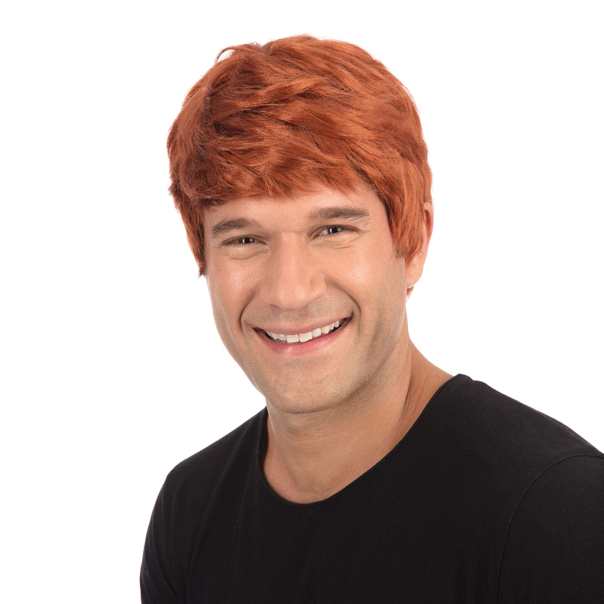 Bristol Novelty BW068 Short Black Synthetic Wig for Men, One Size 4