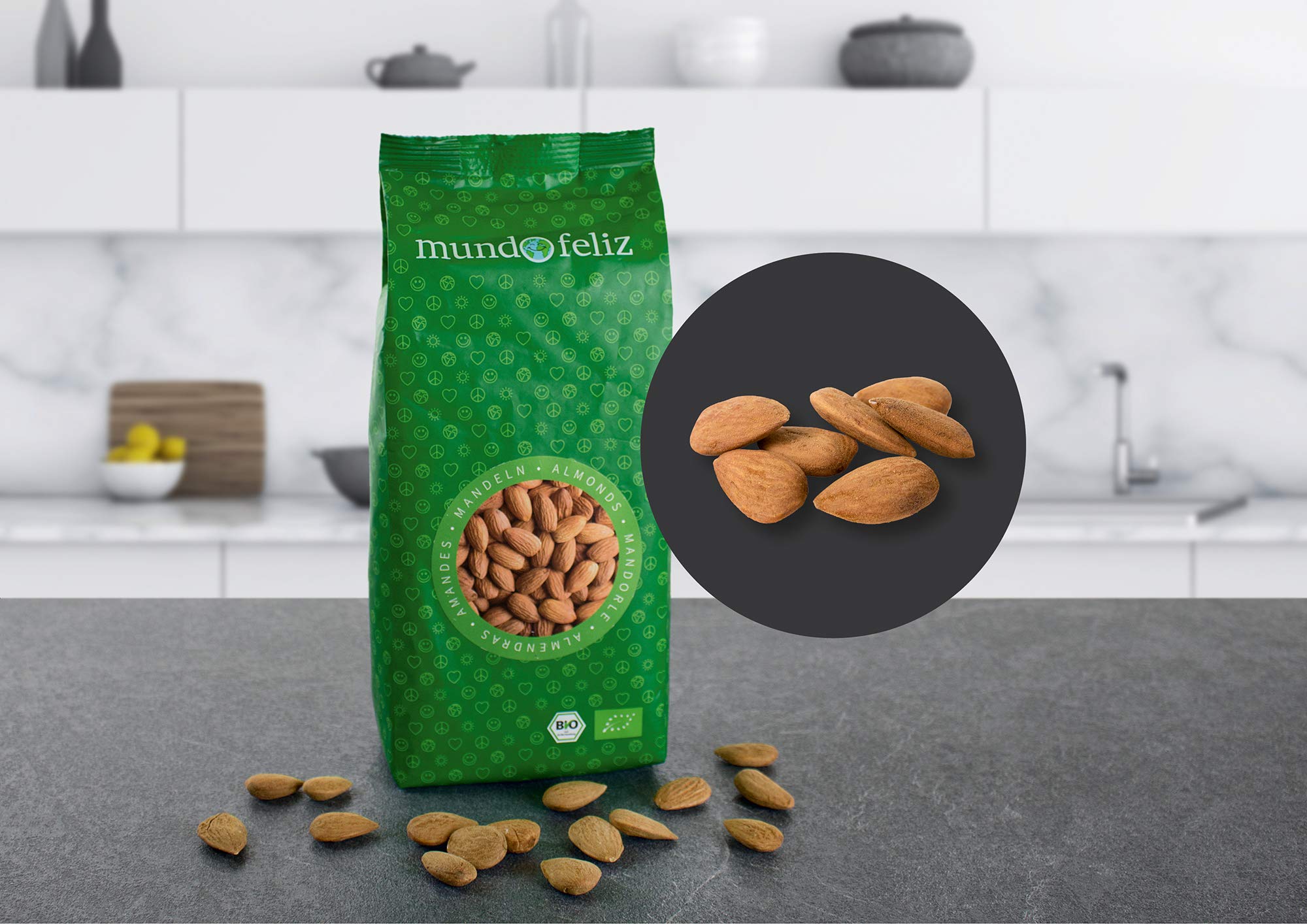 Mundo Feliz - Organic Whole Almonds 2 x 500 g 4