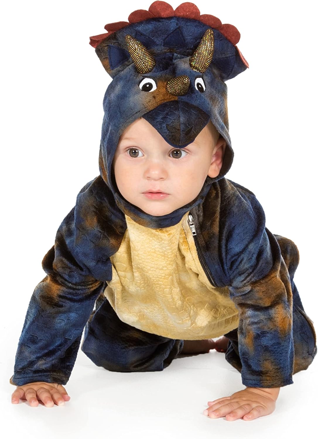 Baby Triceratops Onesie - Dinosaur Costume for Kids 2-3 Years