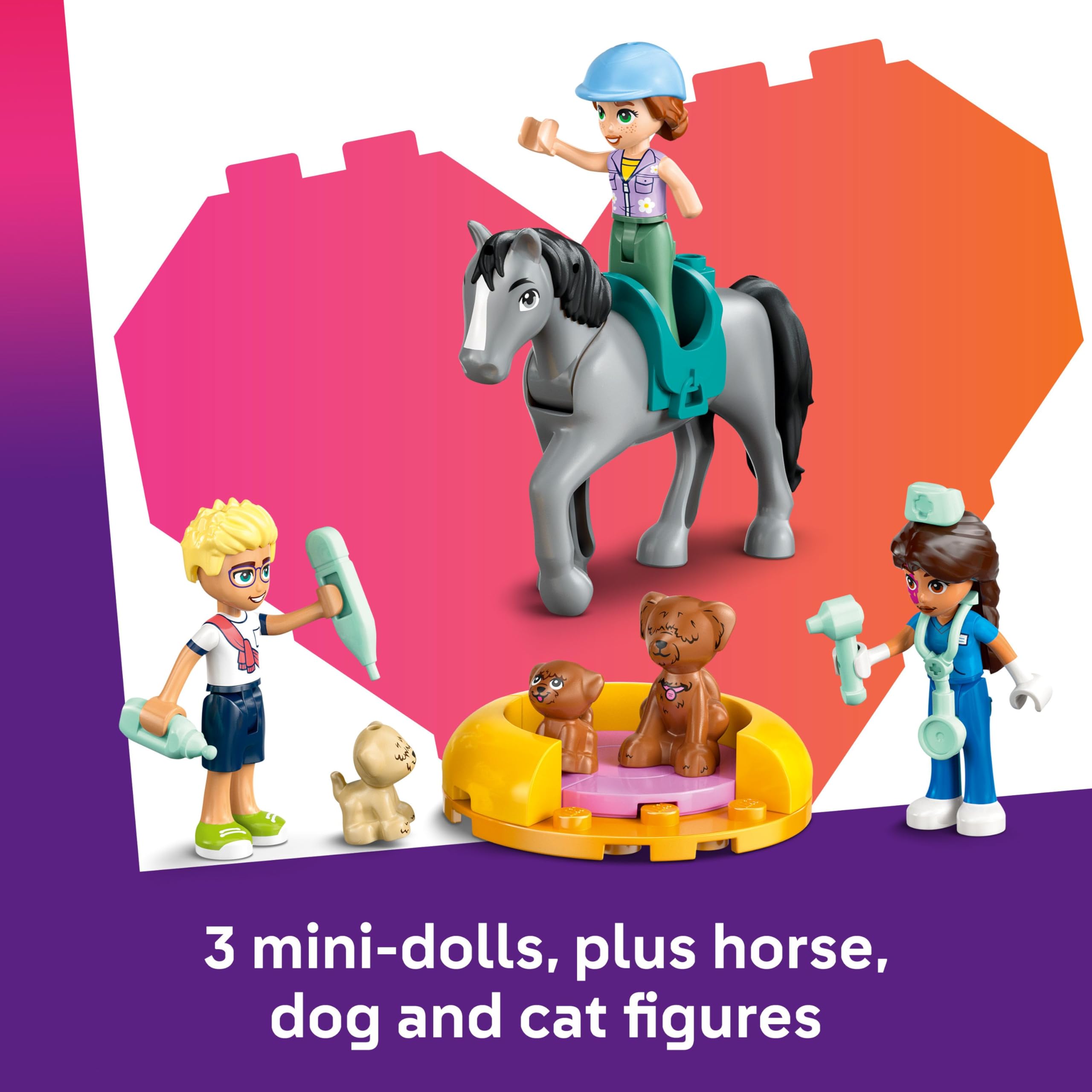 LEGO Friends Horse and Pet Vet Clinic Toy - 428-Piece Playset for Ages 7+ 3