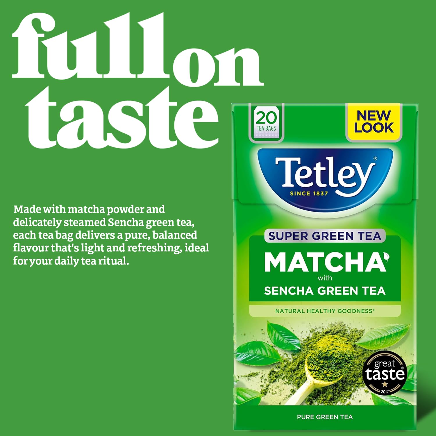 Tetley Super Green Matcha Teebeutel – Sencha &amp; Matcha Fusion, 80 Teebeutel (4 x 20) 4