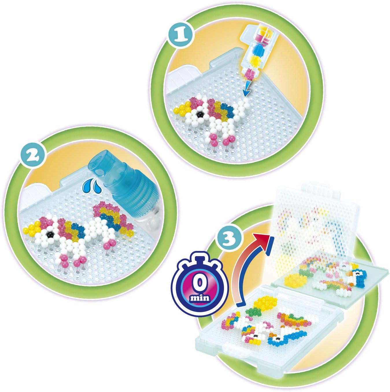 Aquabeads Star Bead Studio Playset - 1000+ Star Beads in 24 Colors for Kids Ages 4+ 6