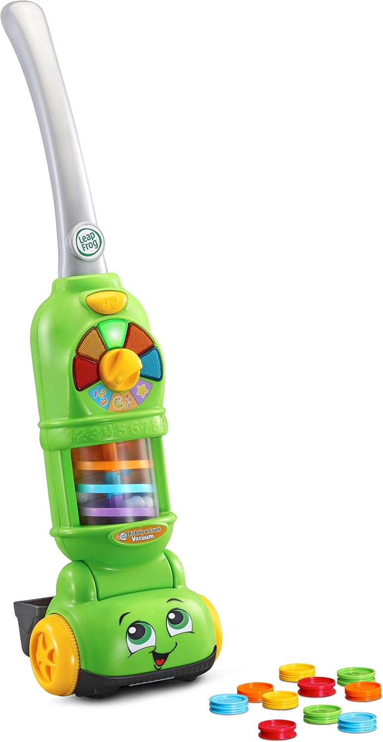 LeapFrog Pick Up & Count Vacuum - Educational Role Play Toy with Lights & Sounds for Ages 2-5 3