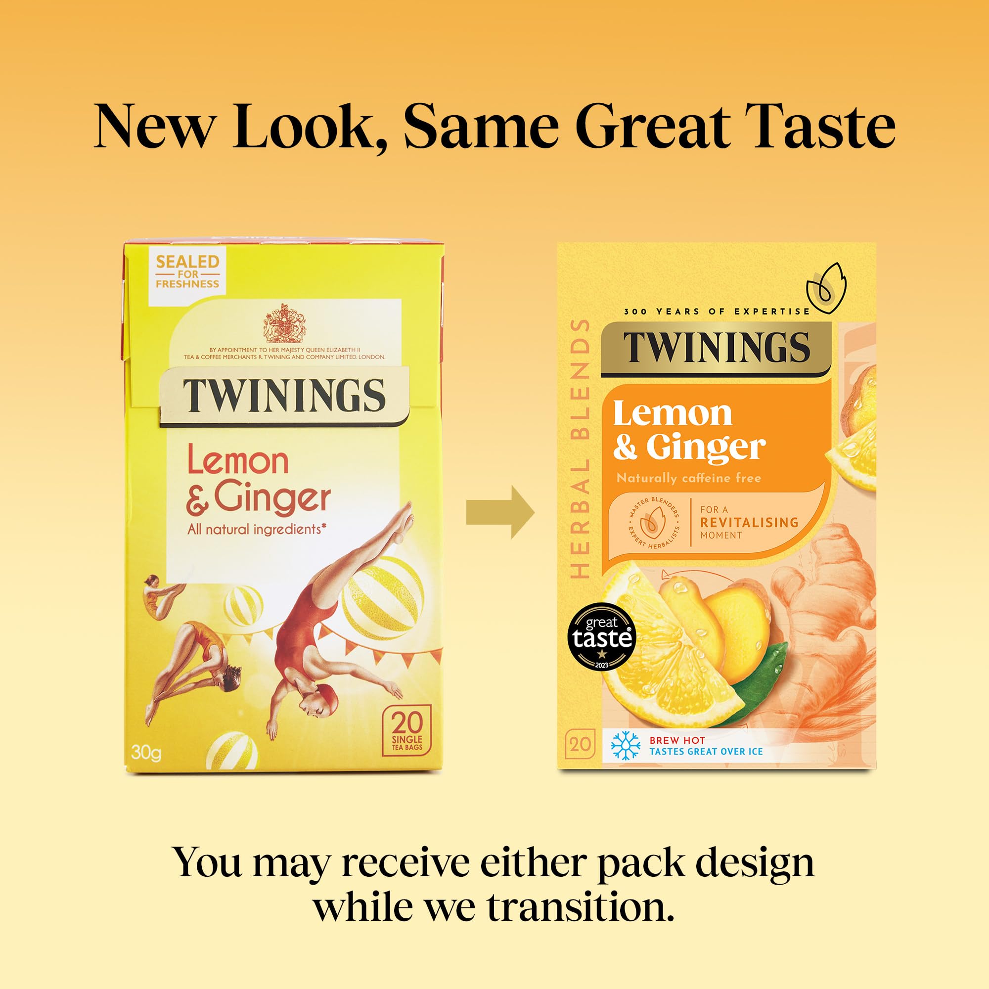 Twinings Lemon and Ginger Flavoured Tea - 80 Biodegradable Bags 3