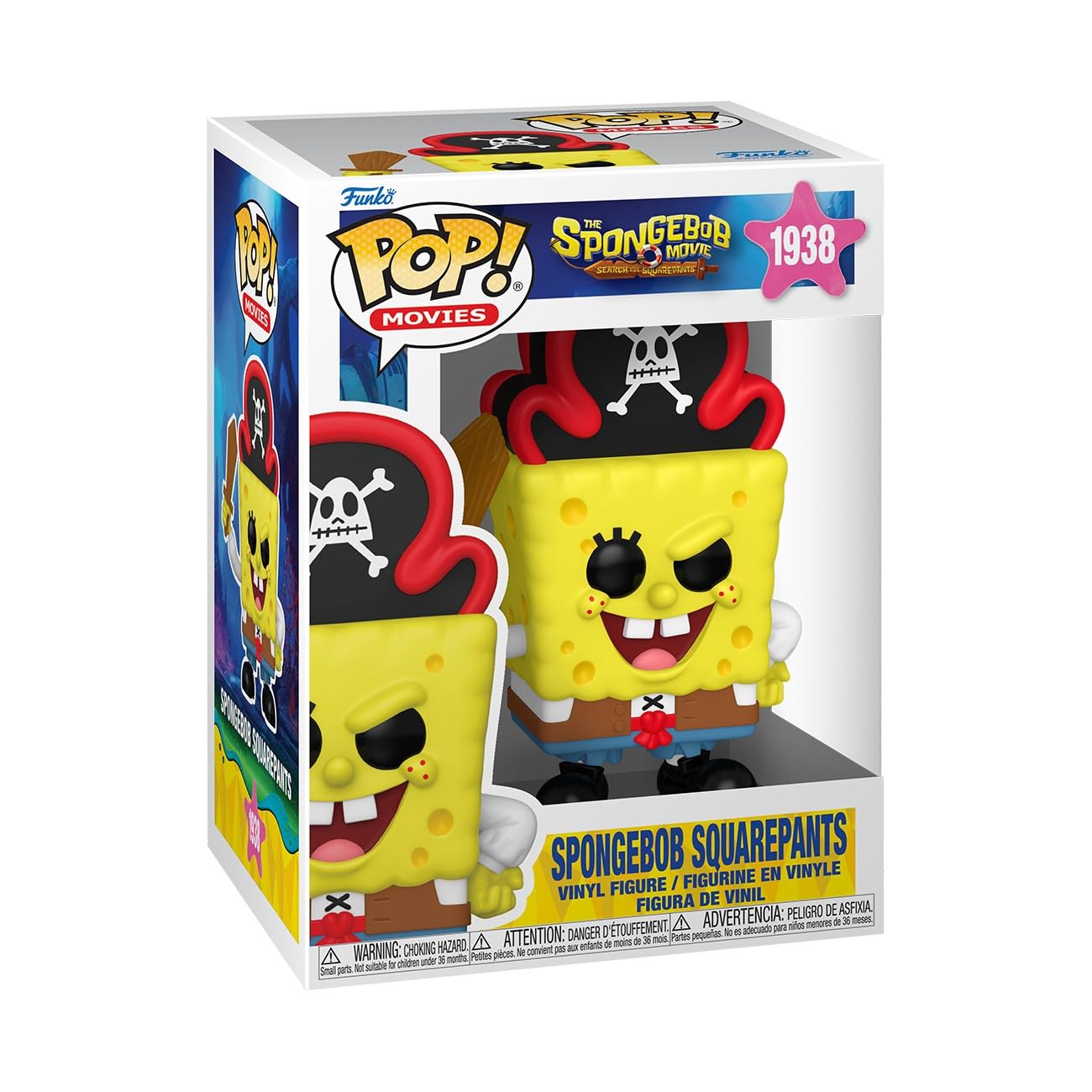 Funko Pop! Movies: Spongebob Squarepants - The Spongebob Movie Collectible Figure | Vinyl | 3.75 in